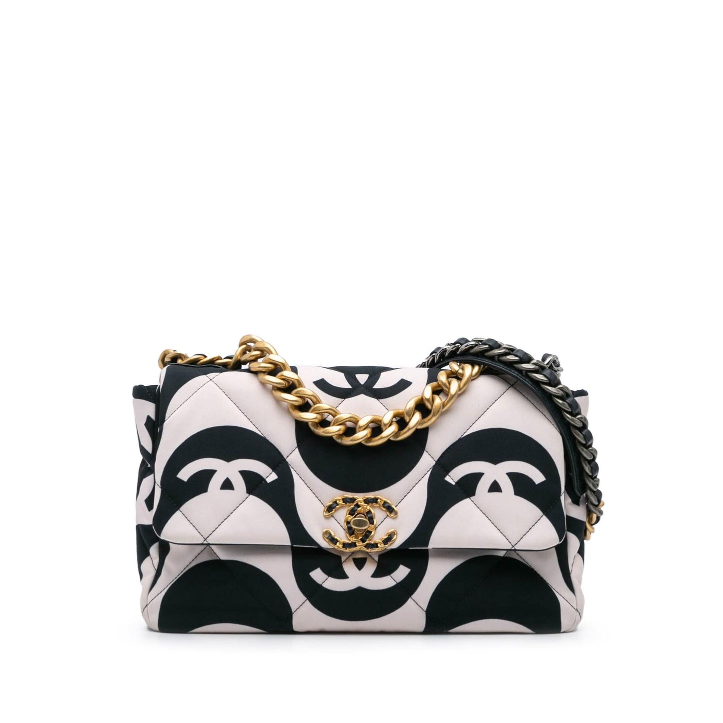 Chanel Large Printed Silk 19 Flap