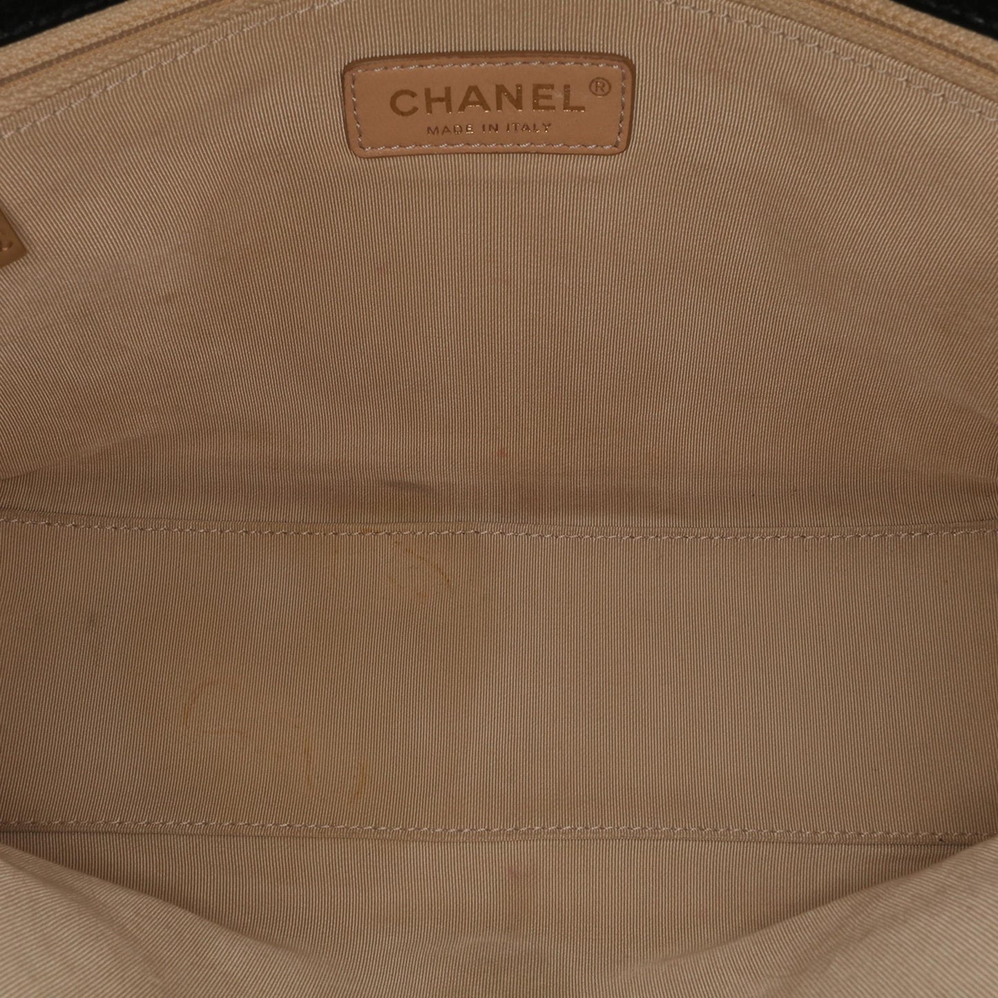 Chanel Large Quilted Calfskin Label Click Flap