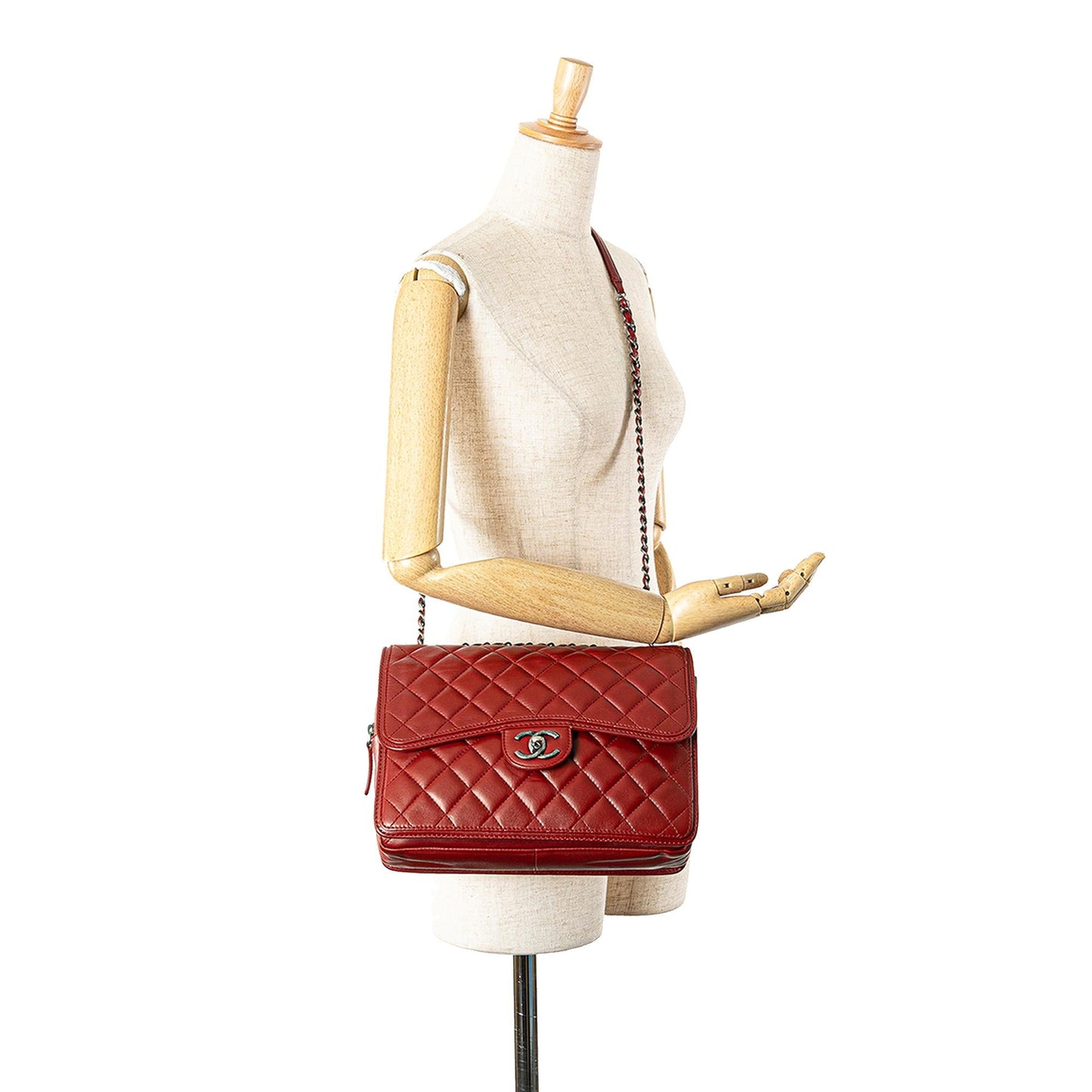 Chanel Large Quilted Lambskin Citizen Zip Flap