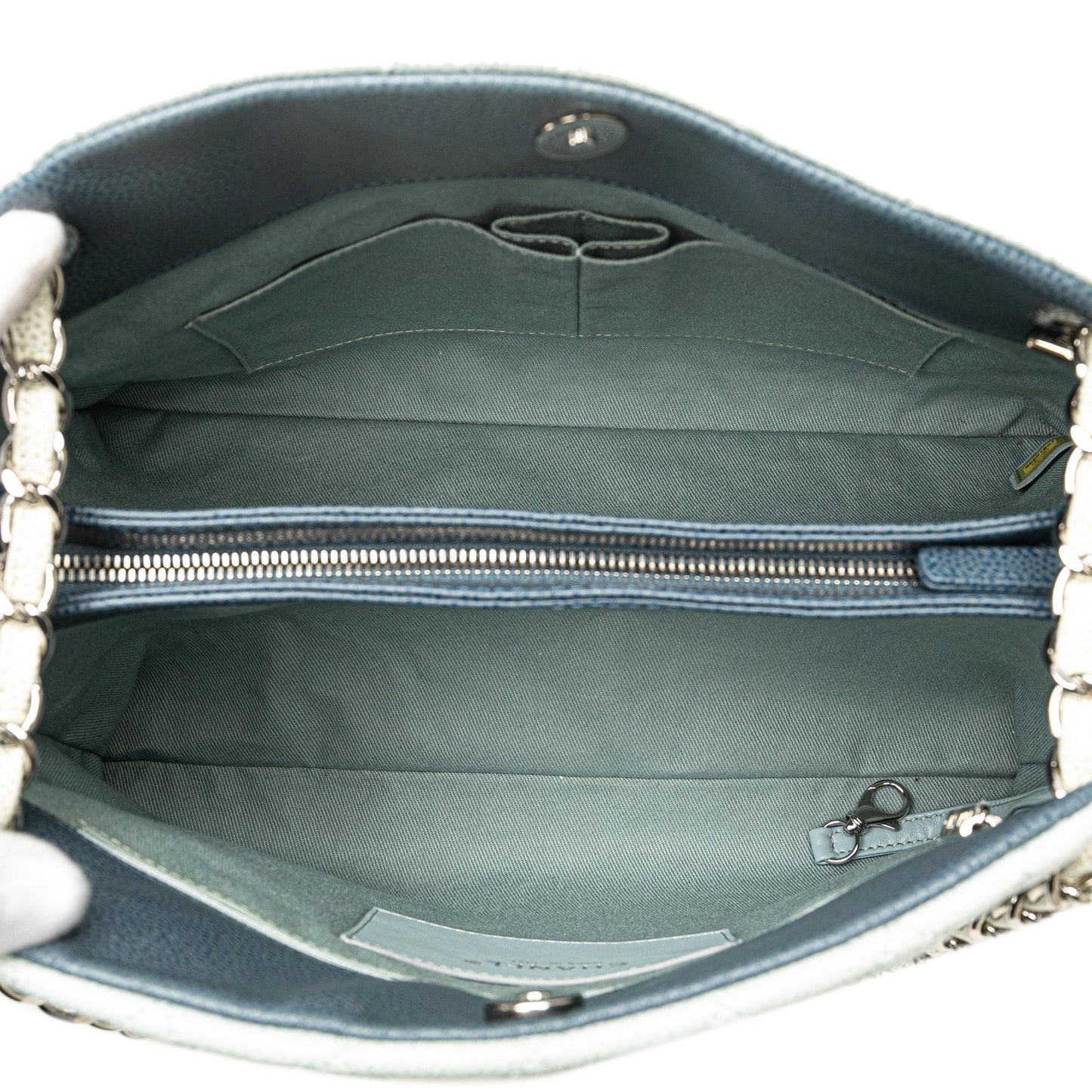 Chanel Large Tricolor Caviar Just Mademoiselle Bowling Bag