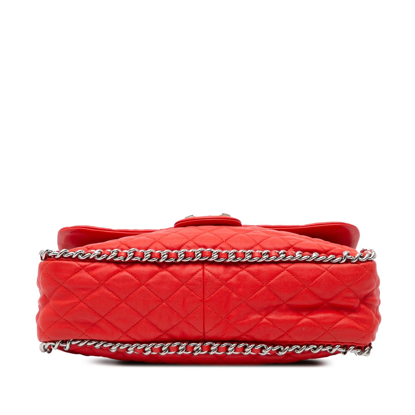 Chanel Maxi Washed Lambskin Chain Around Flap