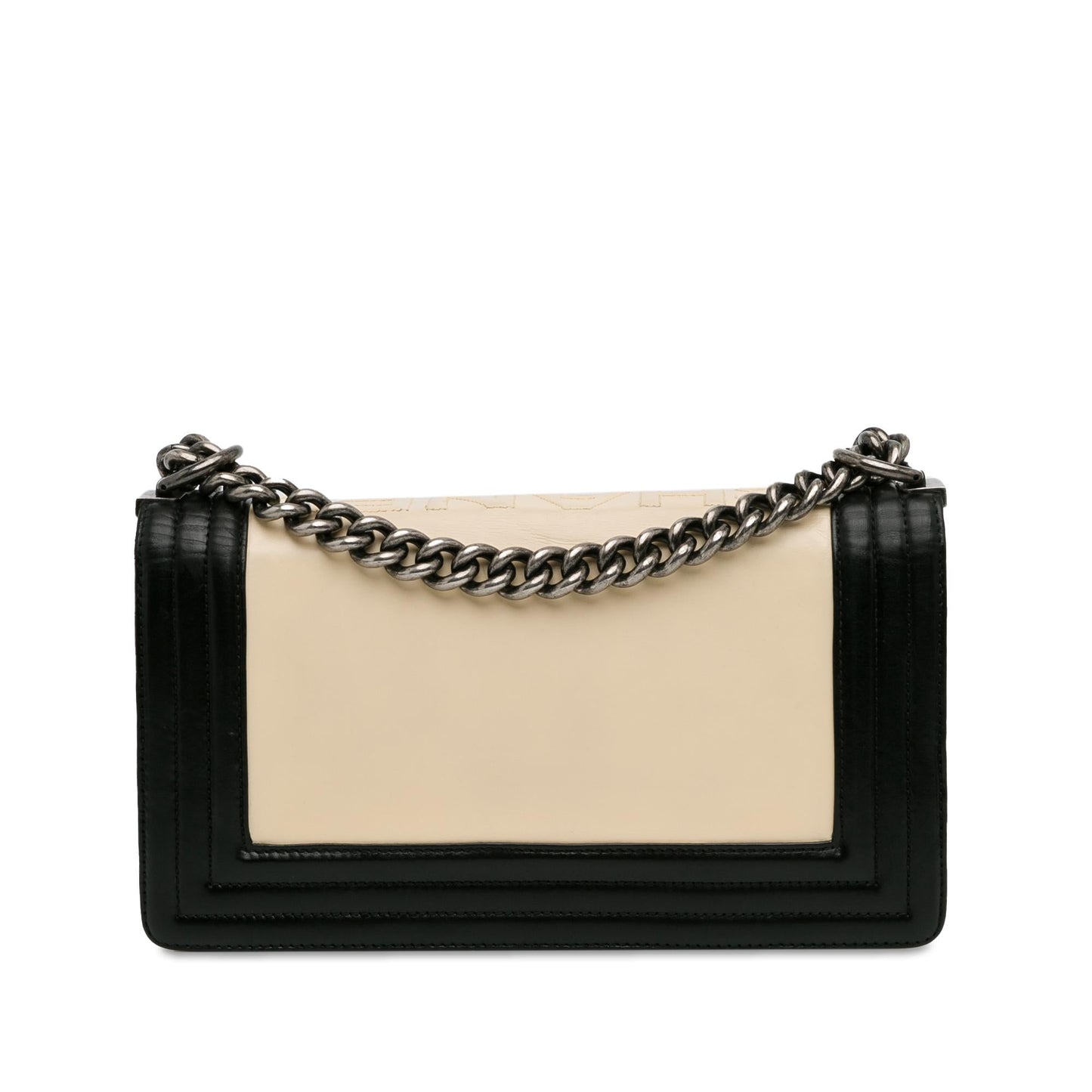 Chanel Medium Bicolor Calfskin Boy Flap (SHG-EWjcMu)