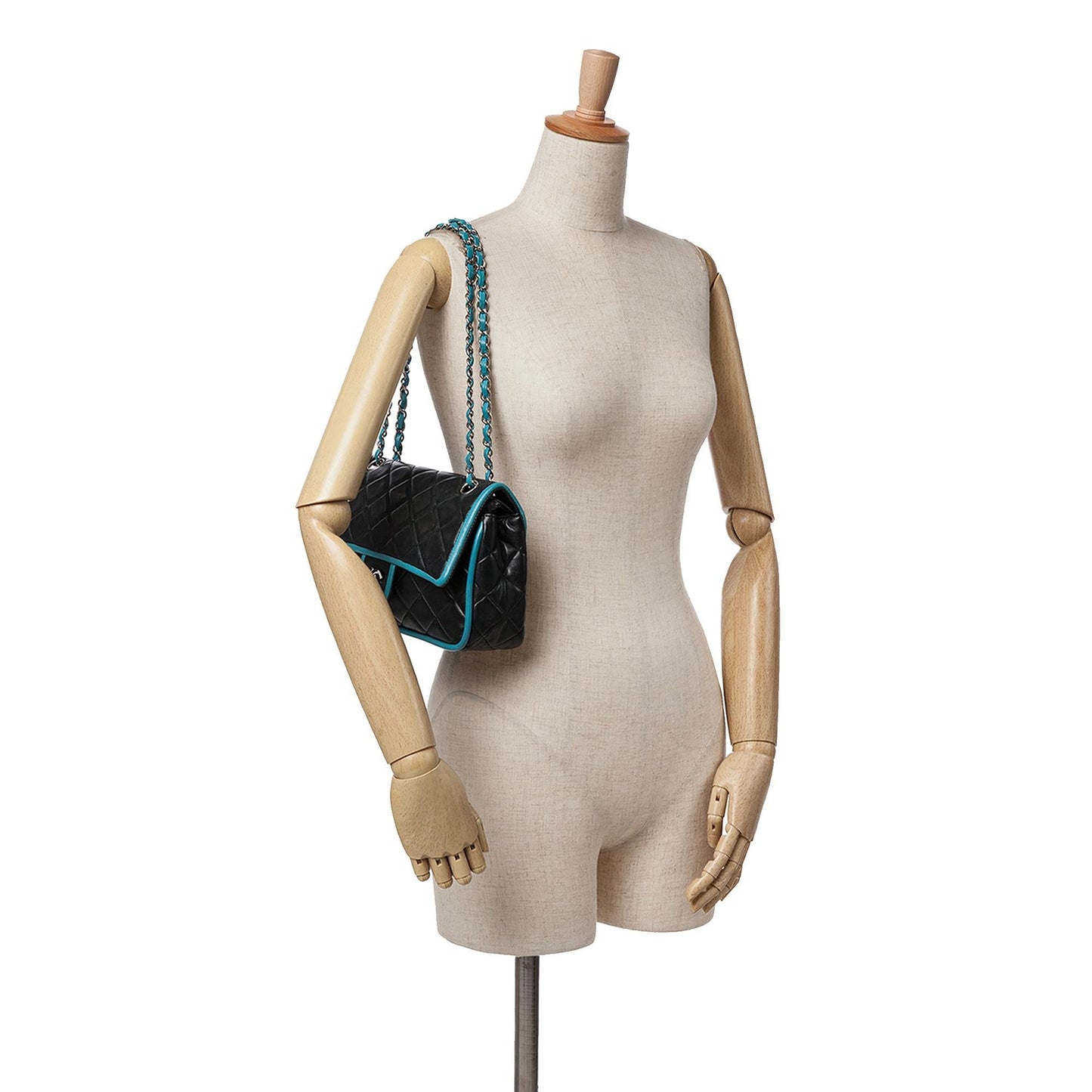 Chanel Medium Classic Bicolor Lambskin Double Flap