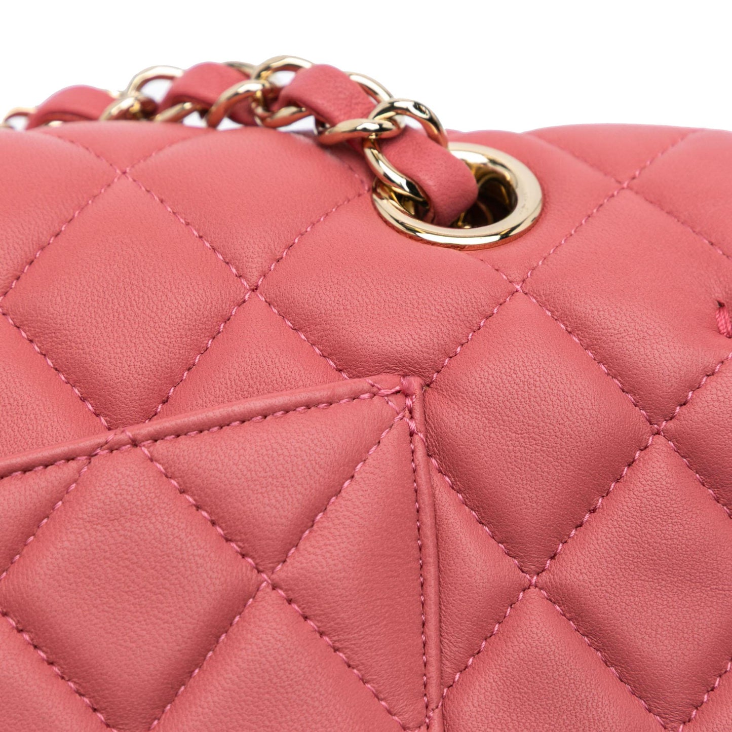 Chanel Medium Lambskin Valentine Heart Charms Single Flap
