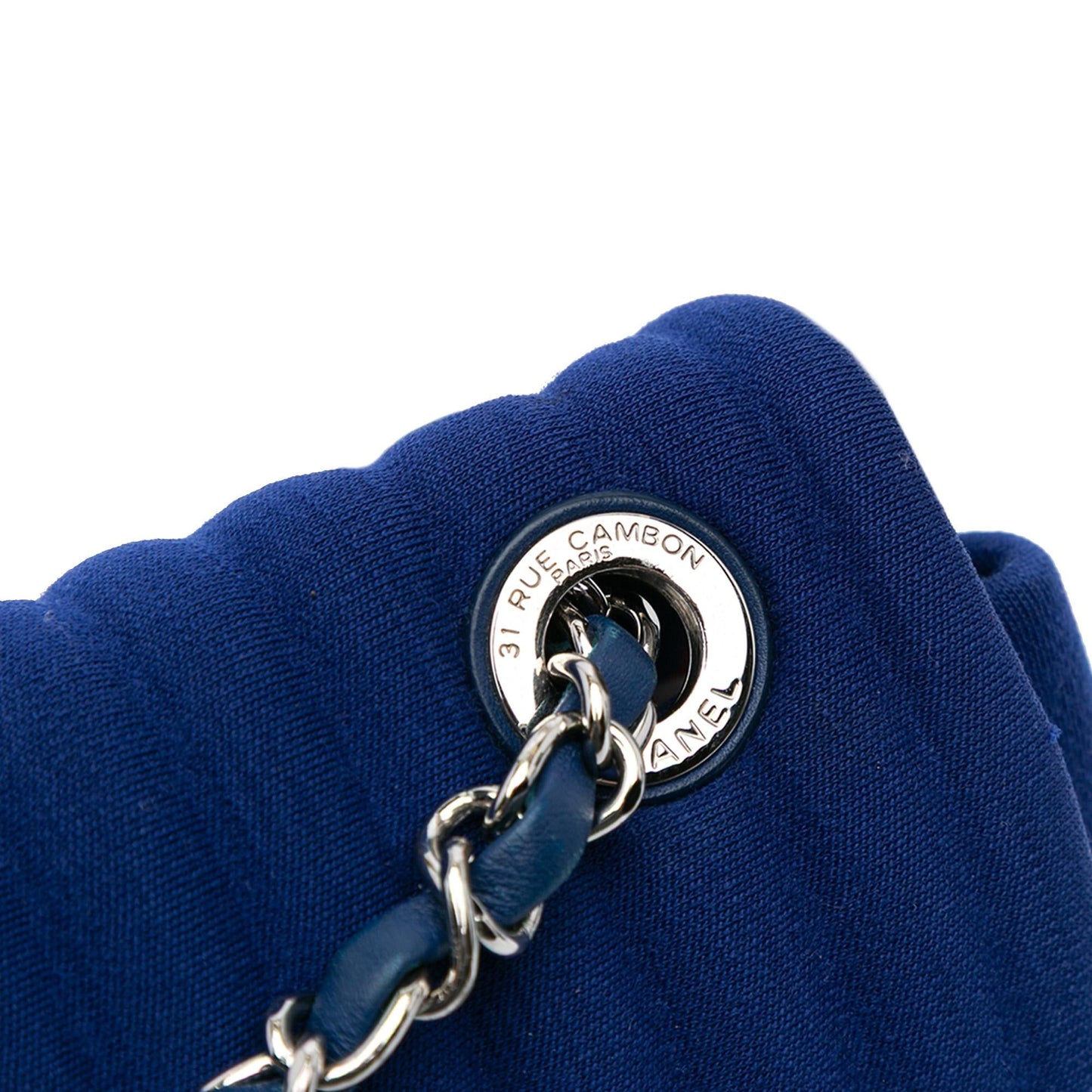 Chanel Medium Vertical Quilted Jersey Chain Flap