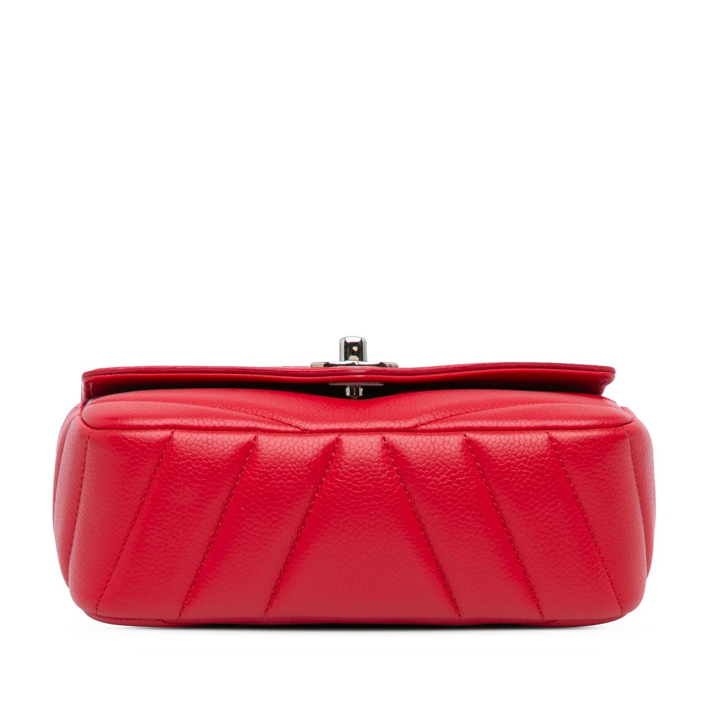 Chanel Mini Caviar Chevron Data Center Envelope Flap Bag