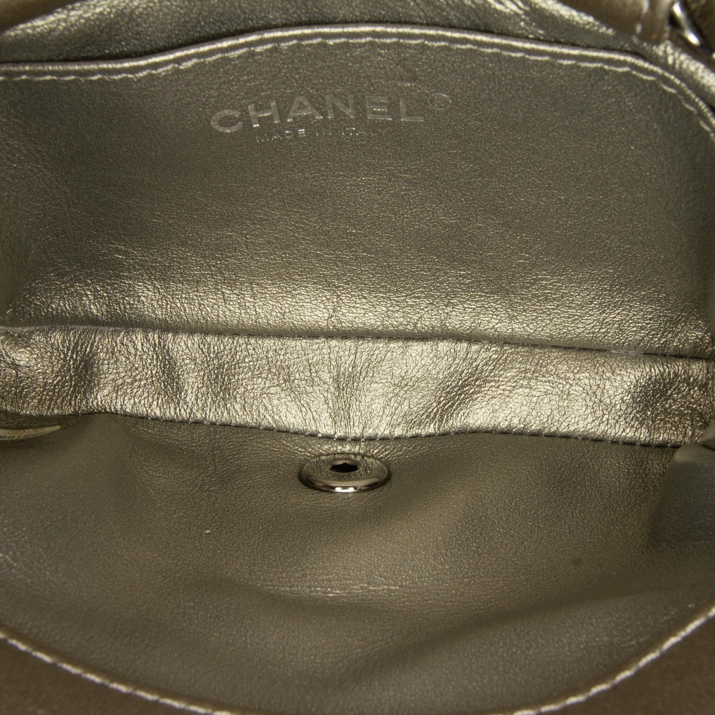 Chanel Mini Embellished Calfskin Chevron Square Envelop Flap