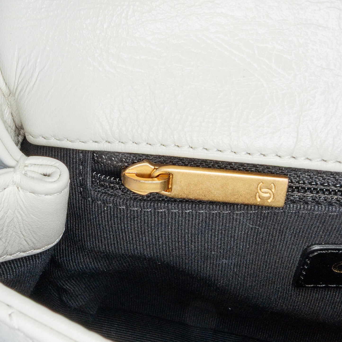 Chanel Mini Glazed Calfskin Pearl Side Flap