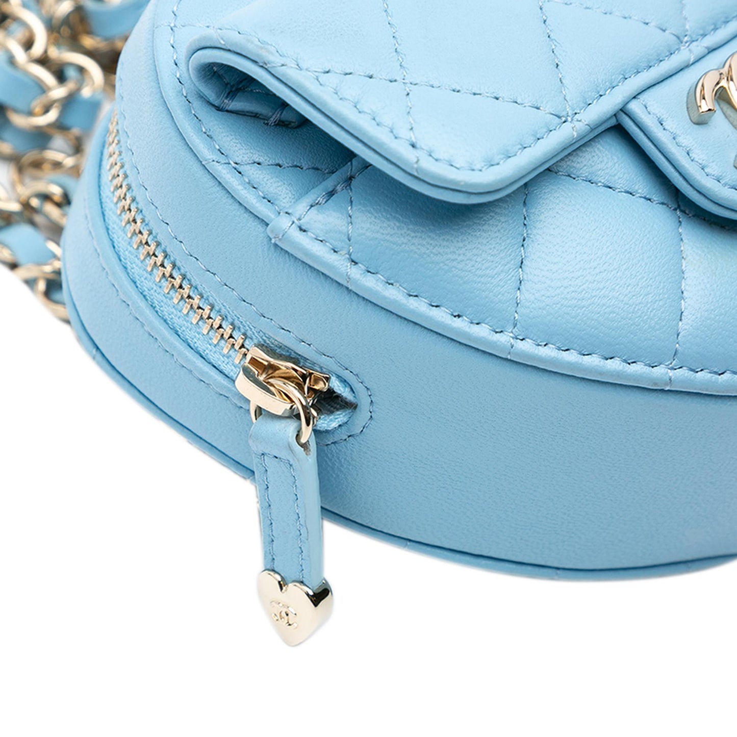 Chanel Mini Lambskin CC in Love Heart Belt Bag