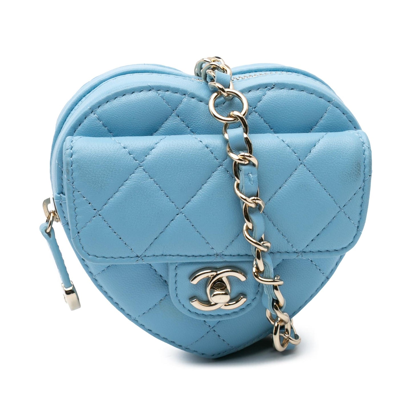 Chanel Mini Lambskin CC in Love Heart Belt Bag