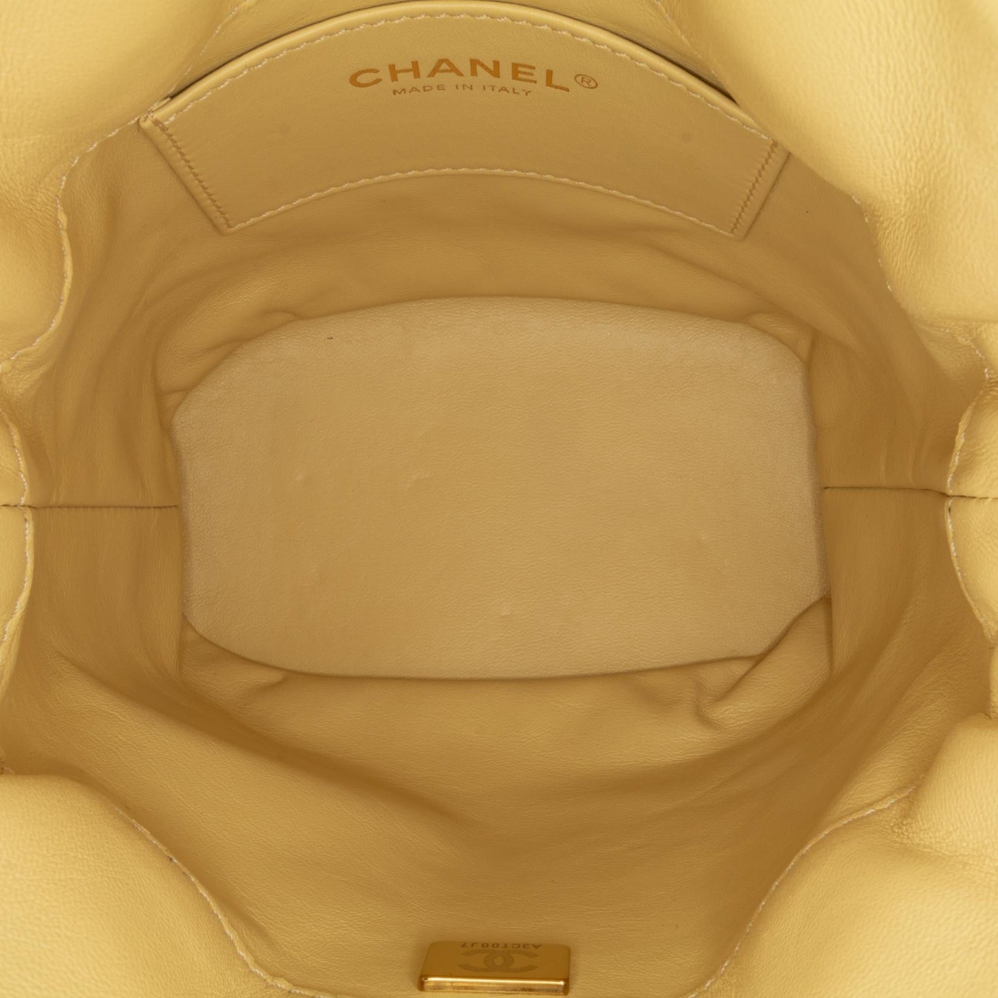 Chanel Mini Lambskin Pending CC Bucket Bag