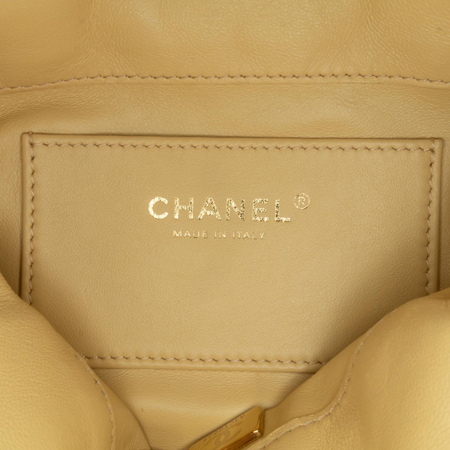 Chanel Mini Lambskin Pending CC Bucket Bag