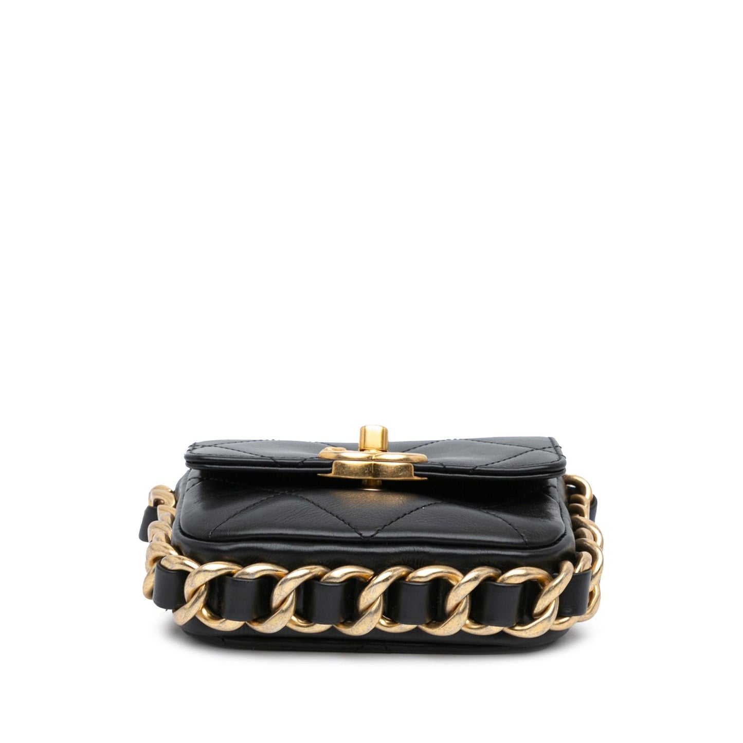 Chanel Mini Quilted Calfskin Framing Chain Flap (SHG-Igp1oA)