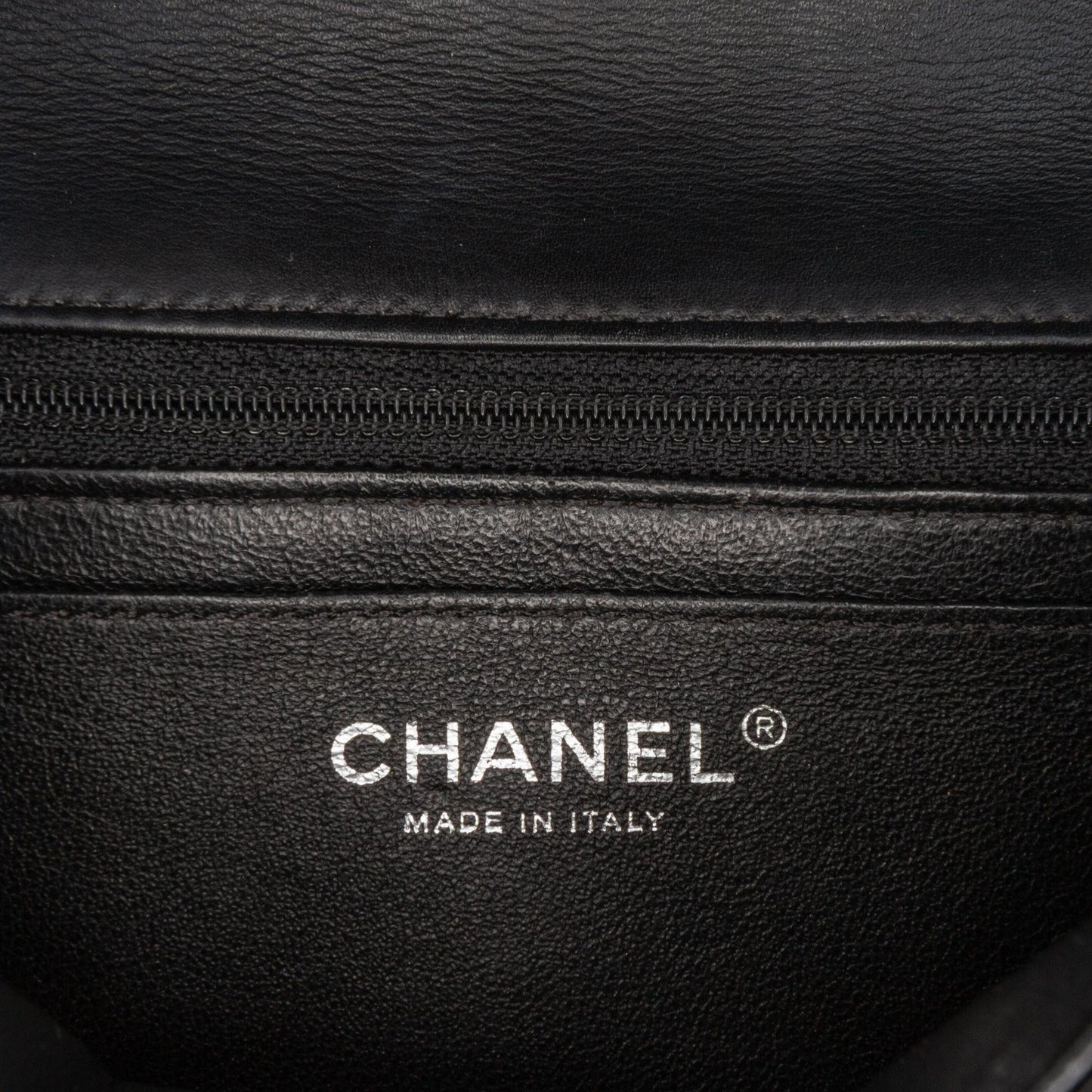 Chanel Mini Rectangular Classic Chevron Patent Single Flap