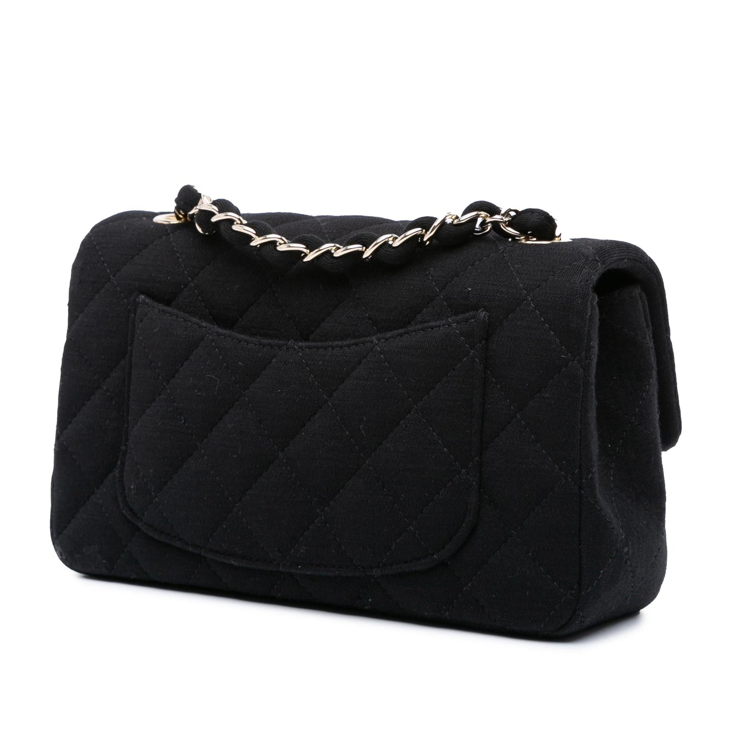 Chanel Mini Rectangular Classic Jersey Single Flap