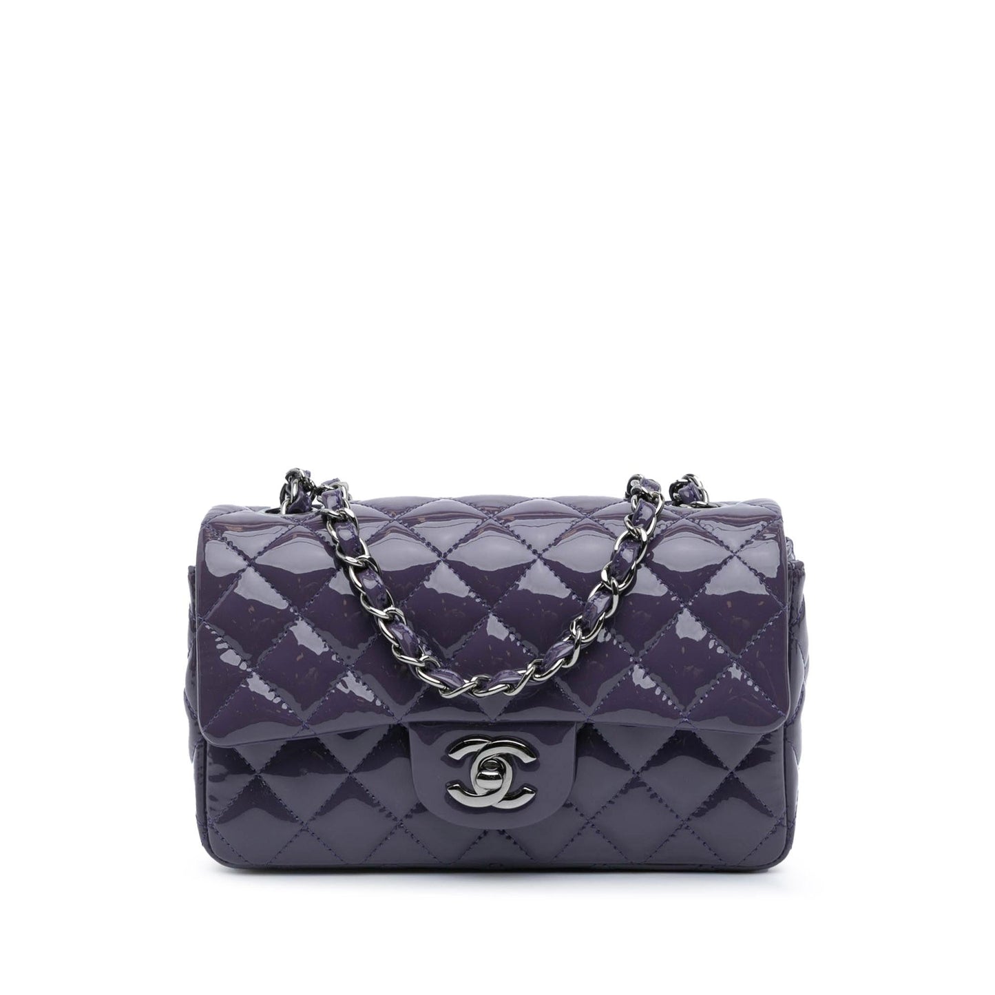 Chanel Mini Rectangular Classic Patent Single Flap