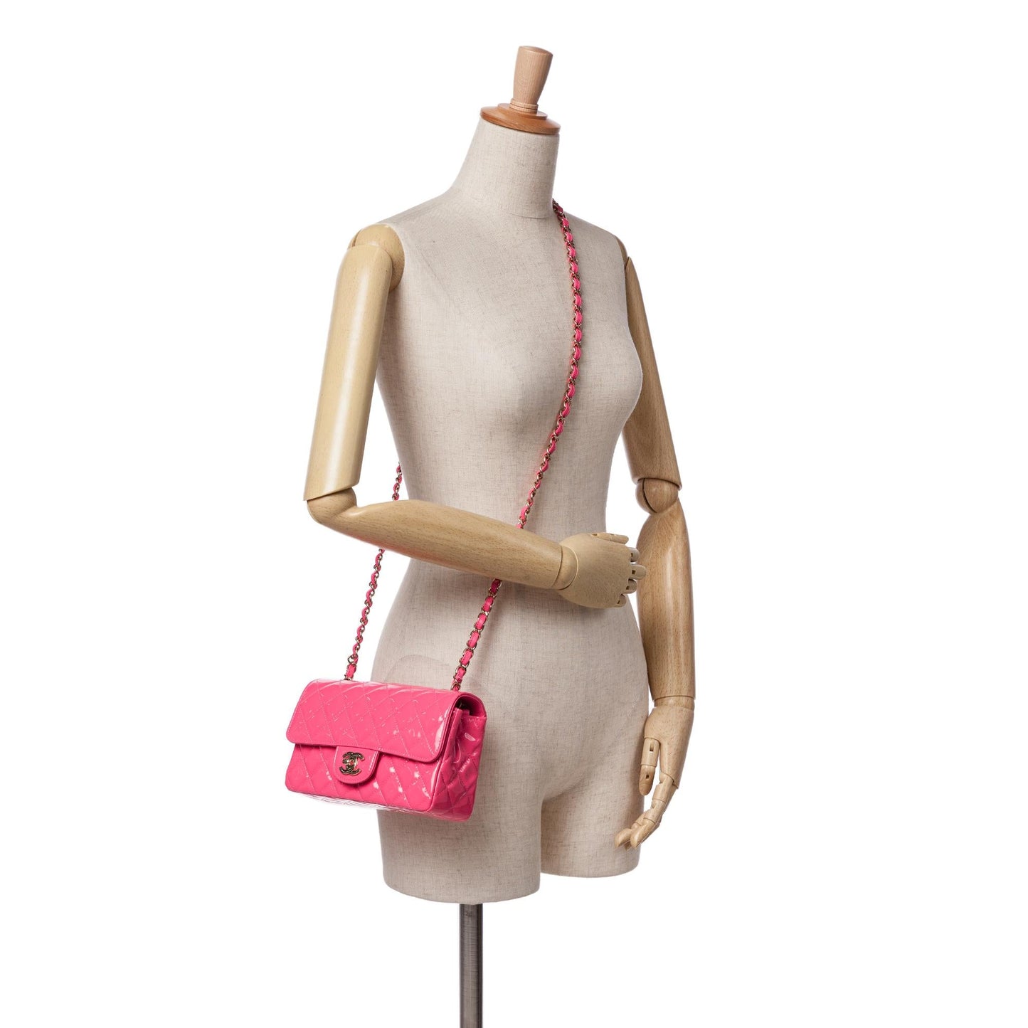 Chanel Mini Rectangular Classic Patent Single Flap