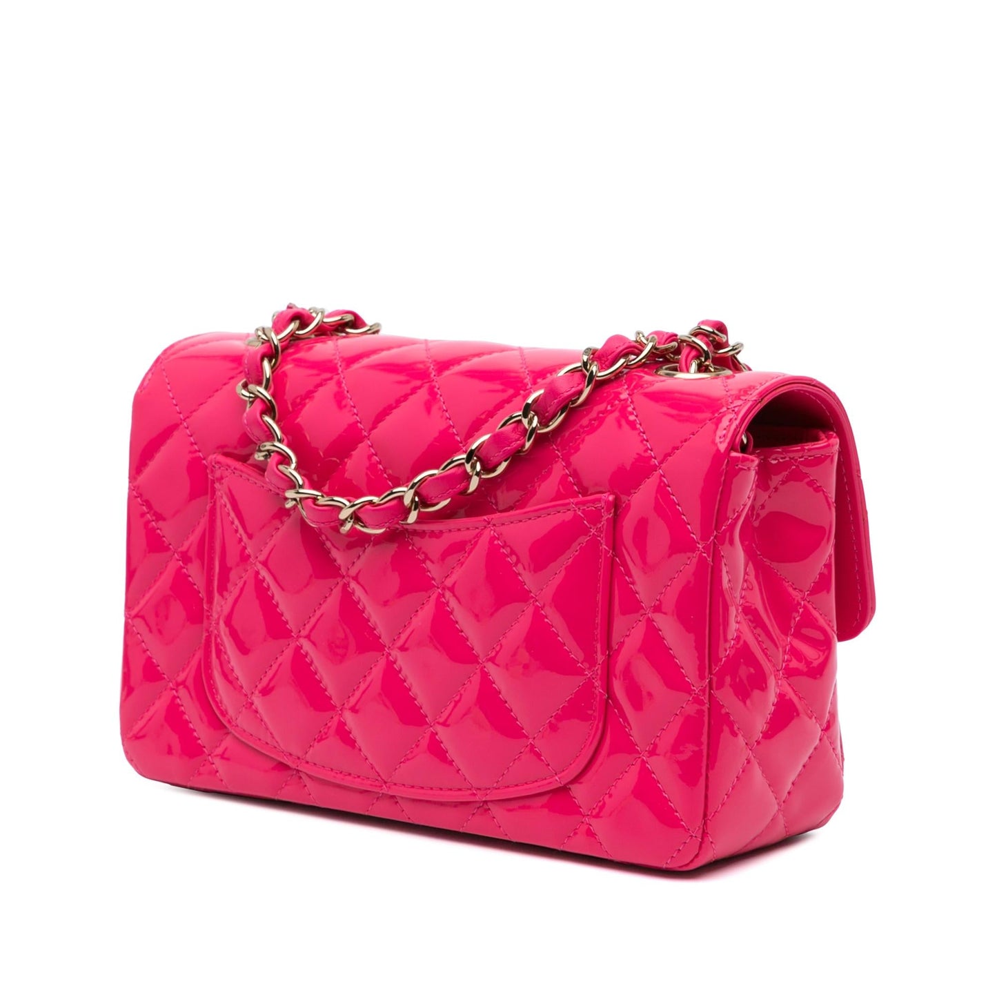 Chanel Mini Rectangular Classic Patent Single Flap