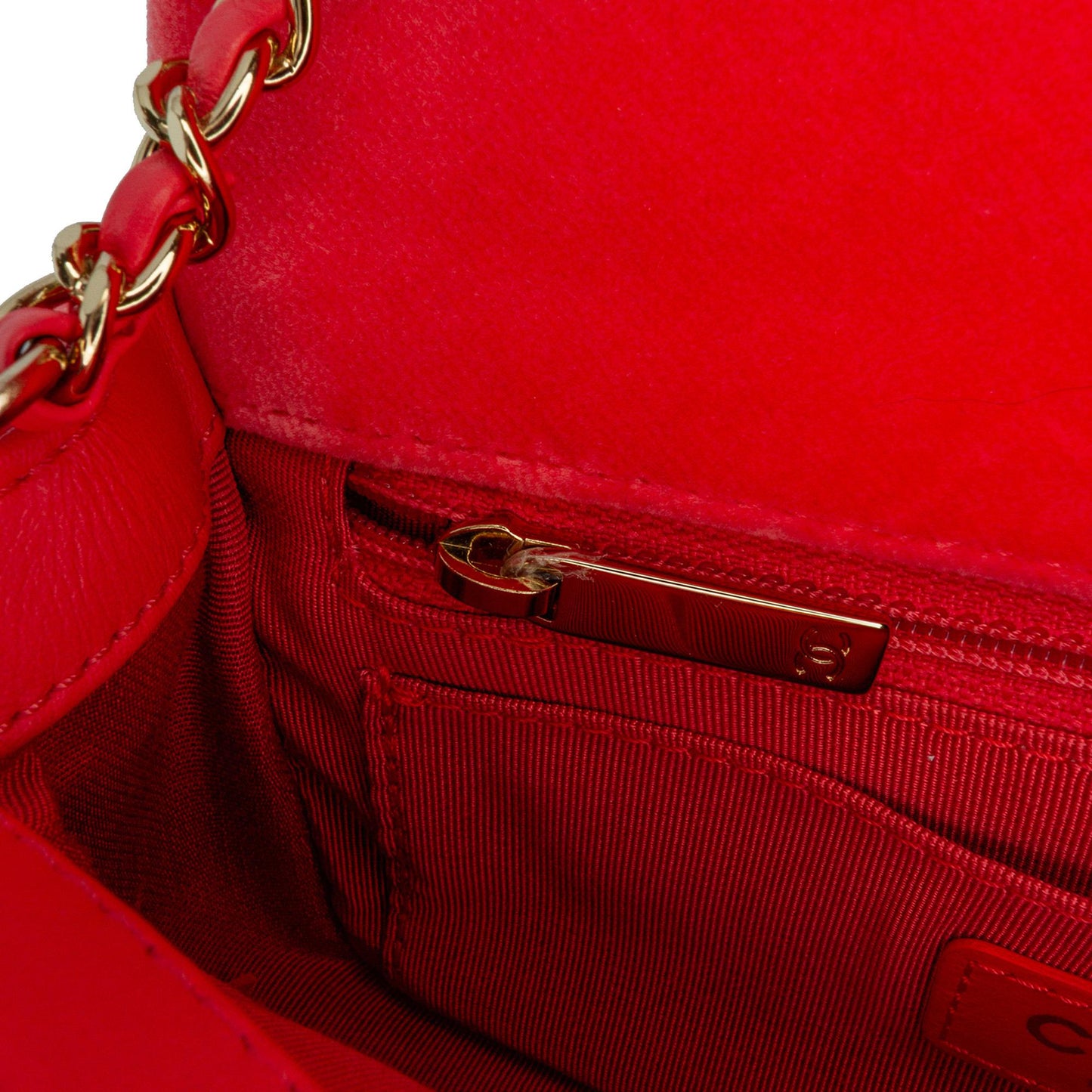 Chanel Mini Rectangular Velvet Pearl Crush Flap
