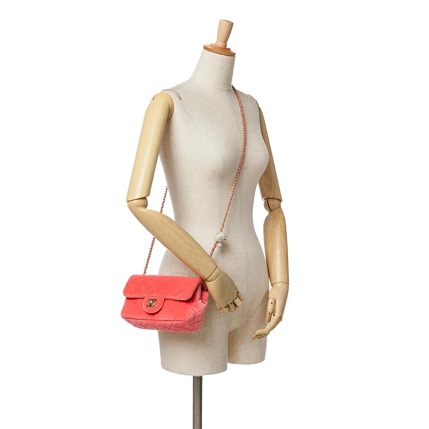Chanel Mini Rectangular Velvet Pearl Crush Flap