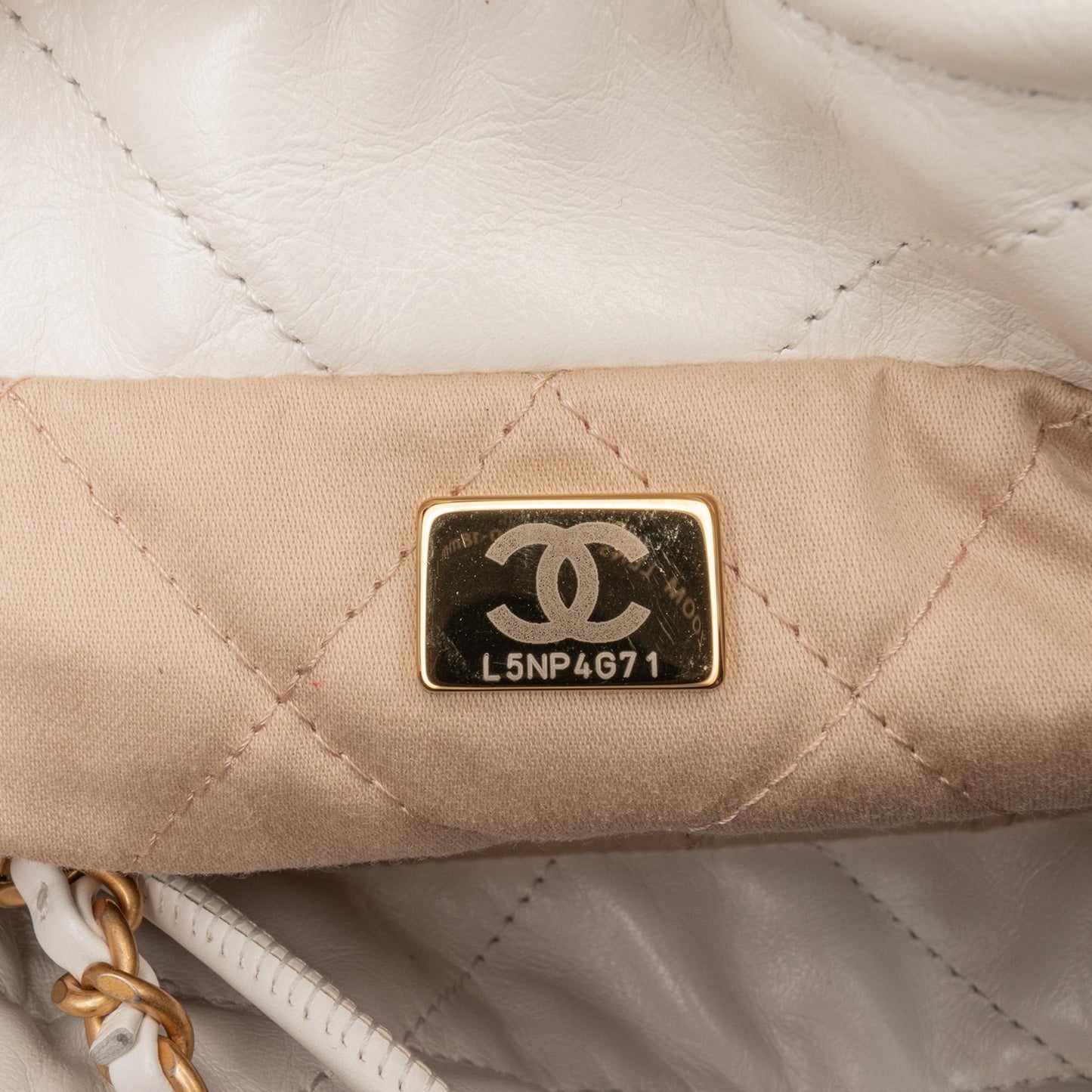 Chanel Mini Shiny Calfskin 22 Hobo
