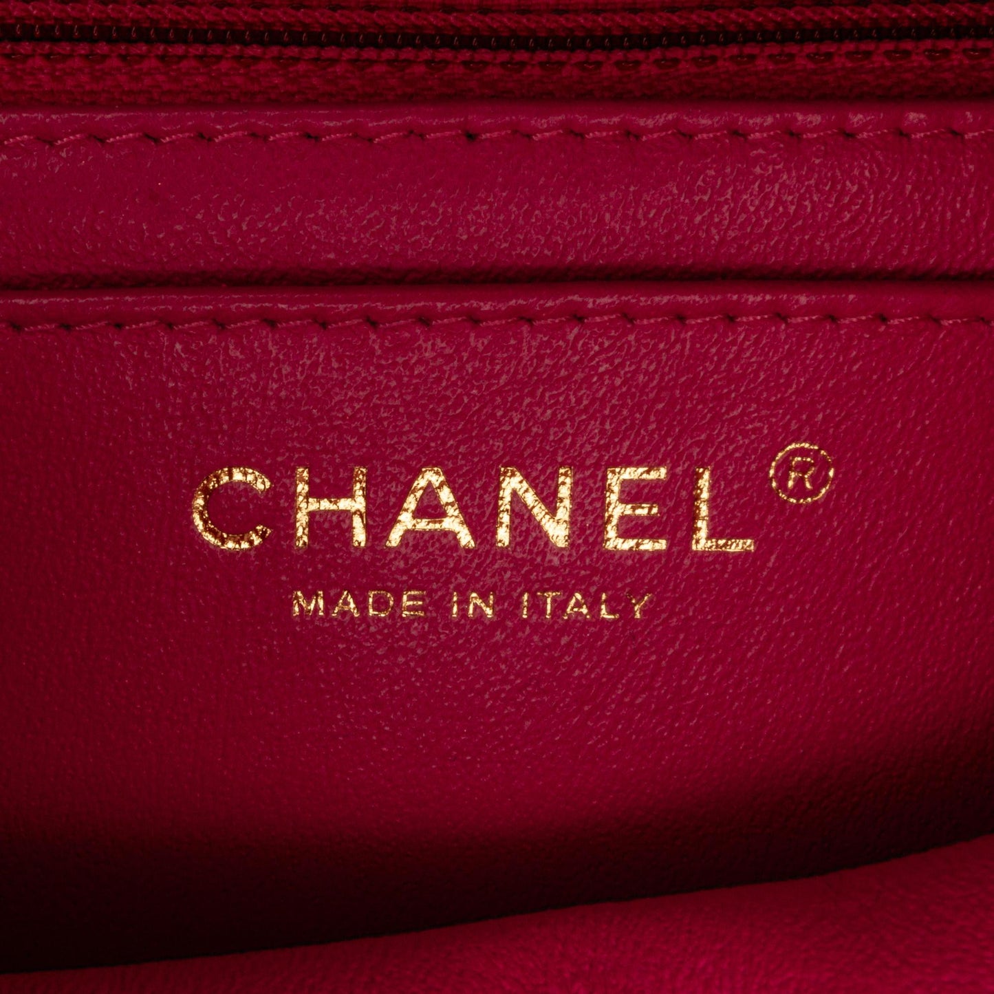 Chanel Mini Square Classic Chevron Lambskin Flap