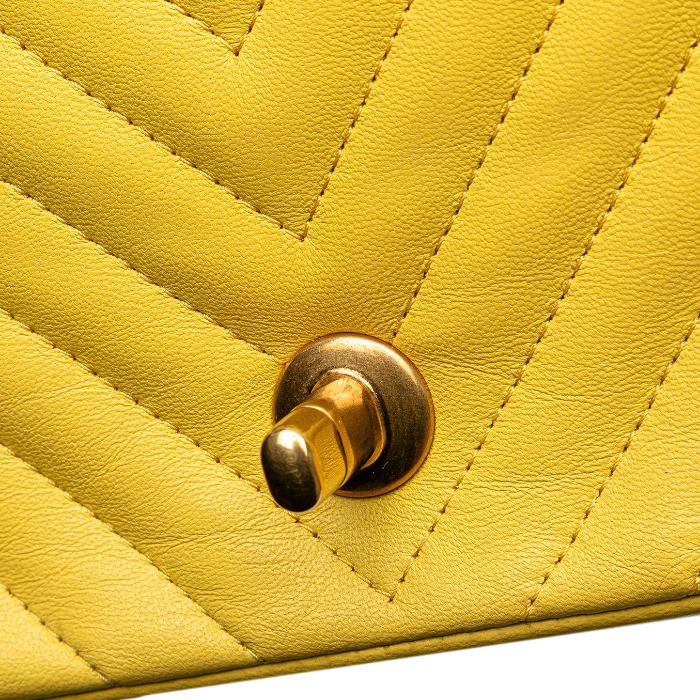 Chanel Mini Square Classic Chevron Lambskin Single Flap