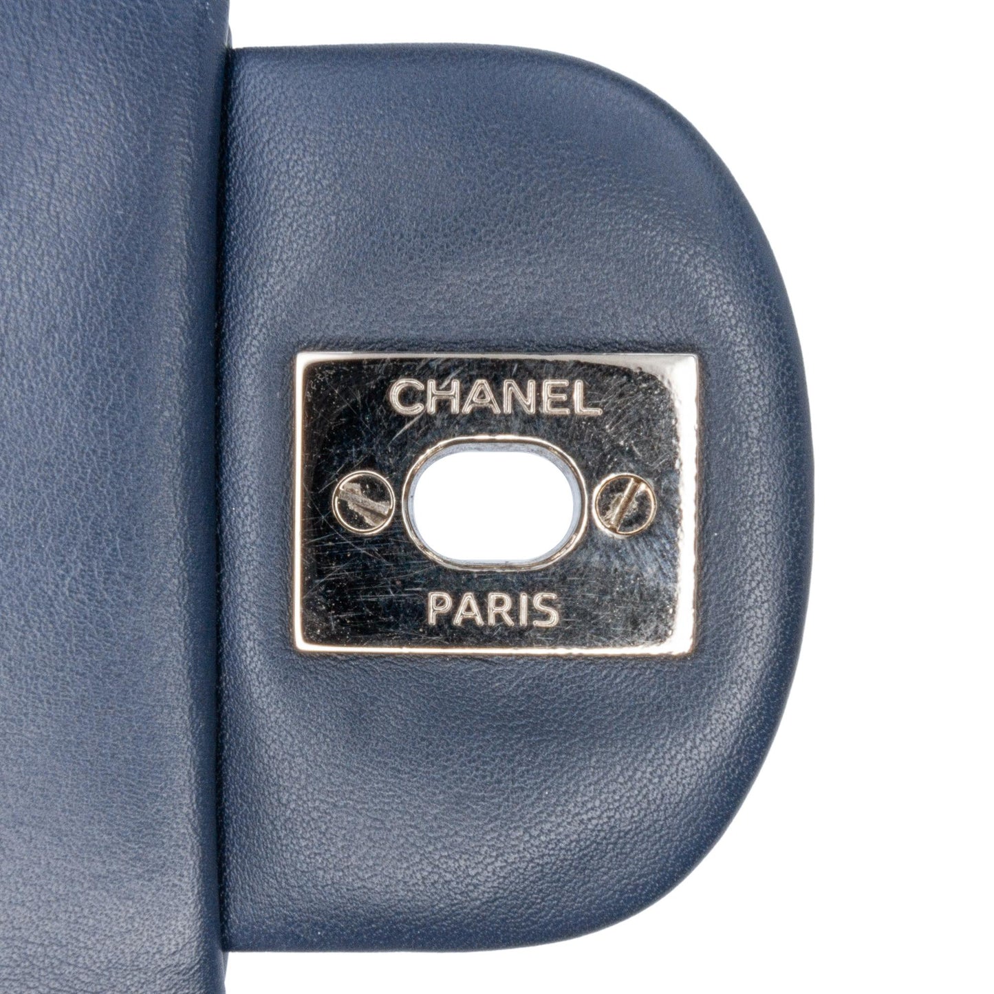 Chanel Mini Square Classic Chevron Patent Flap
