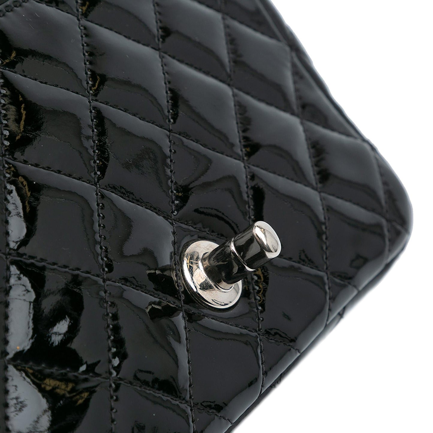 Chanel Mini Square Classic Patent Single Flap