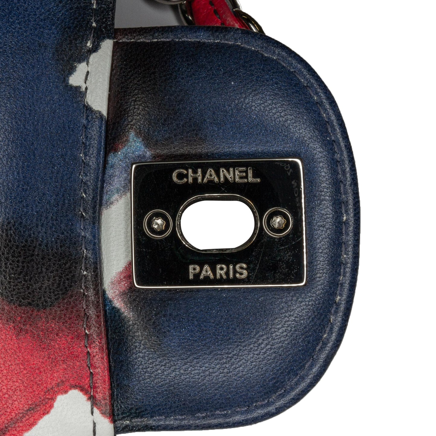 Chanel Mini Square Classic Printed Lambskin Airlines Flap