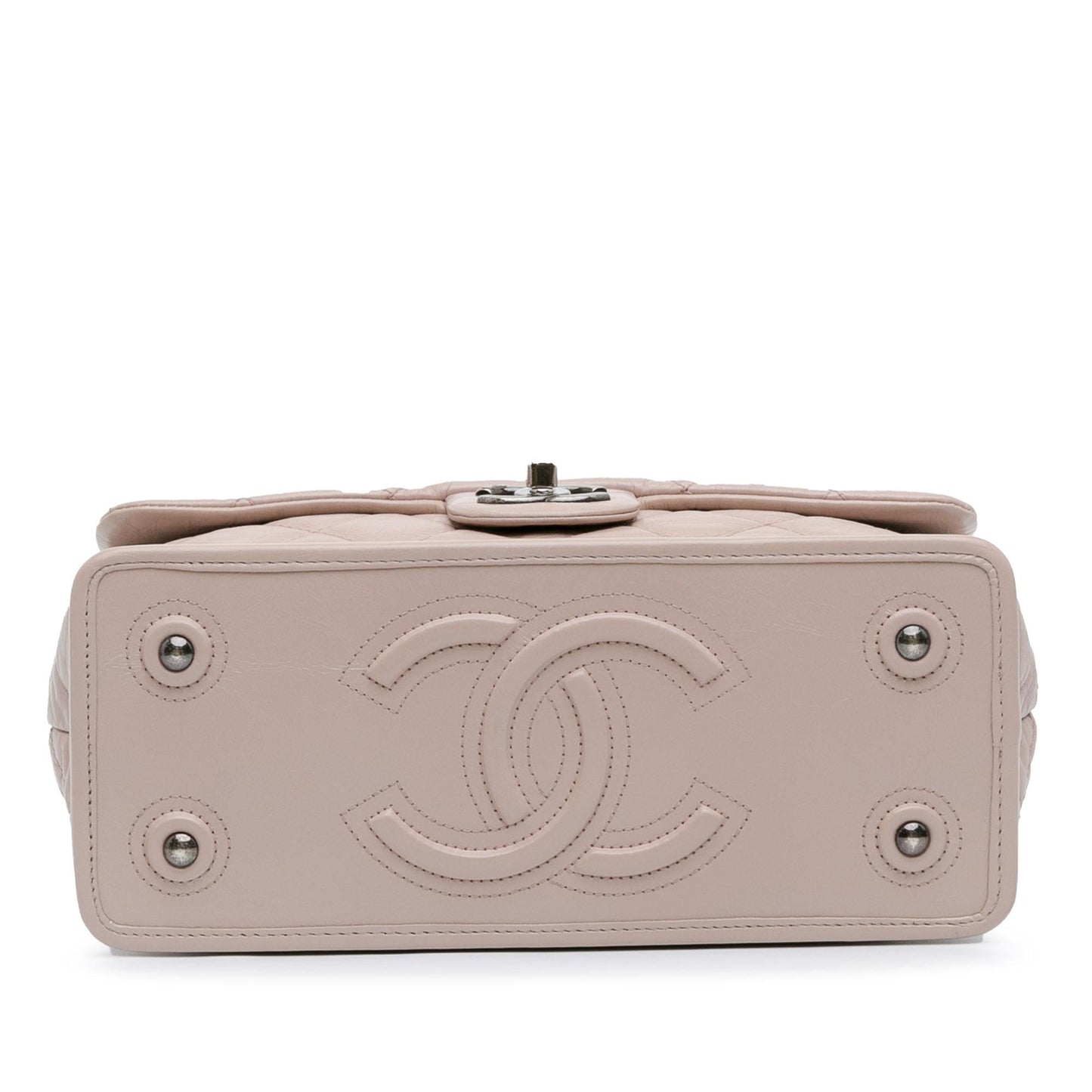 Chanel Quilted Aged Calfskin Single Flap (SHG-vBvXcU)