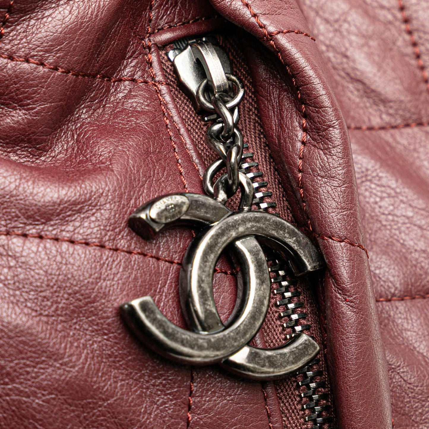Chanel Quilted Calfskin Coco Pleats Hobo