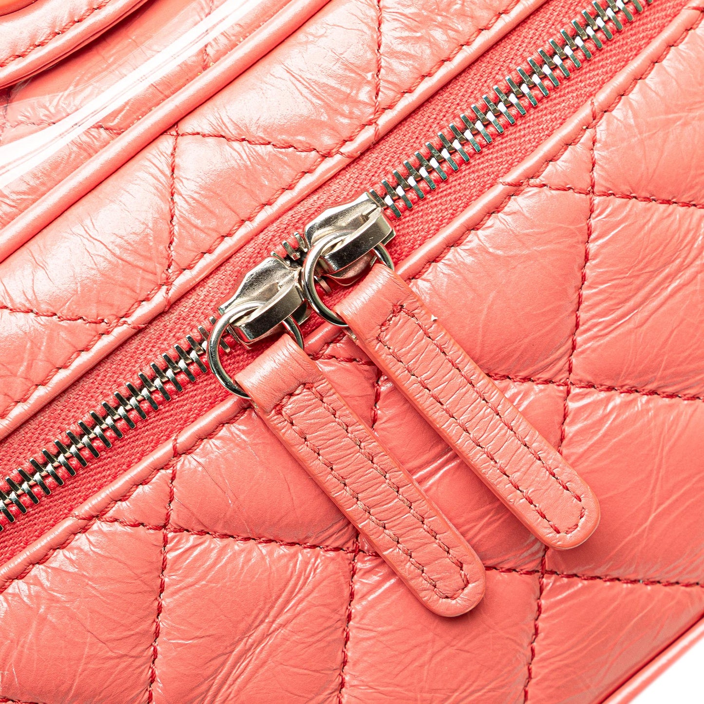 Chanel Quilted Lambskin and PVC Aquarium Backpack