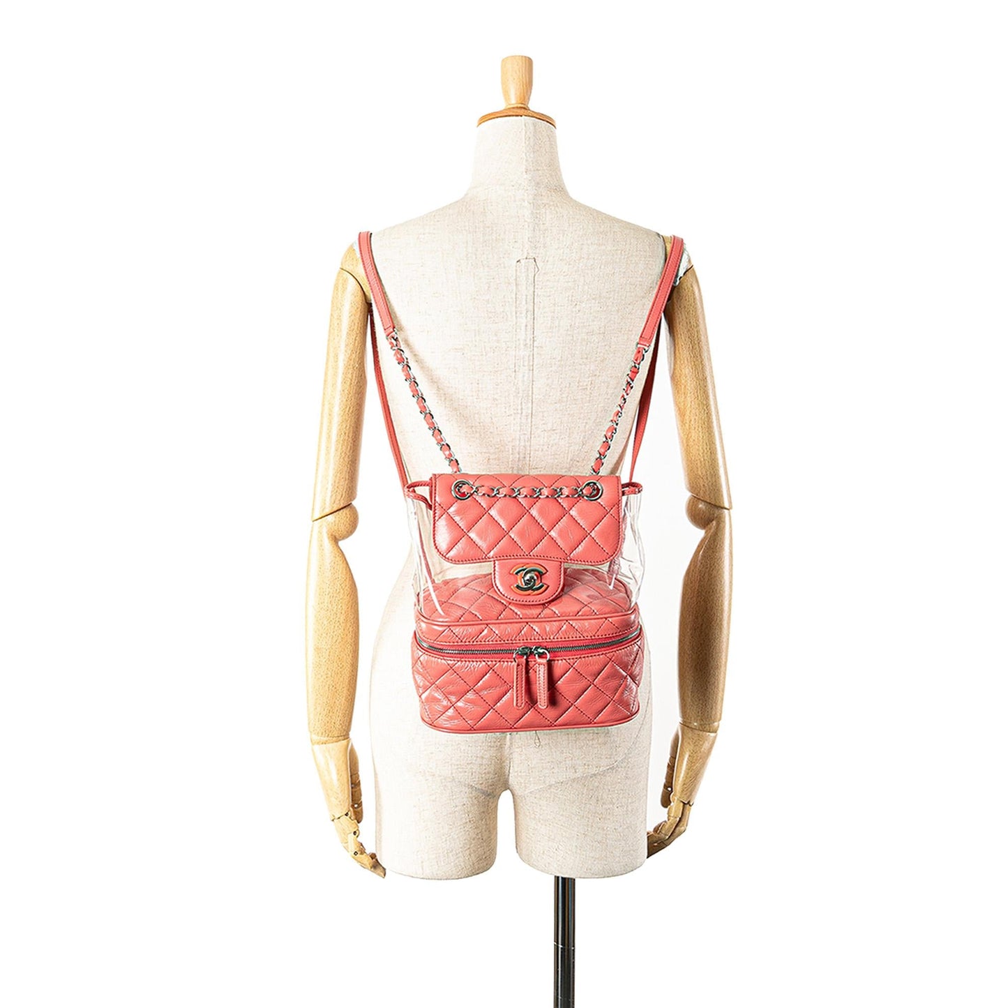 Chanel Quilted Lambskin and PVC Aquarium Backpack