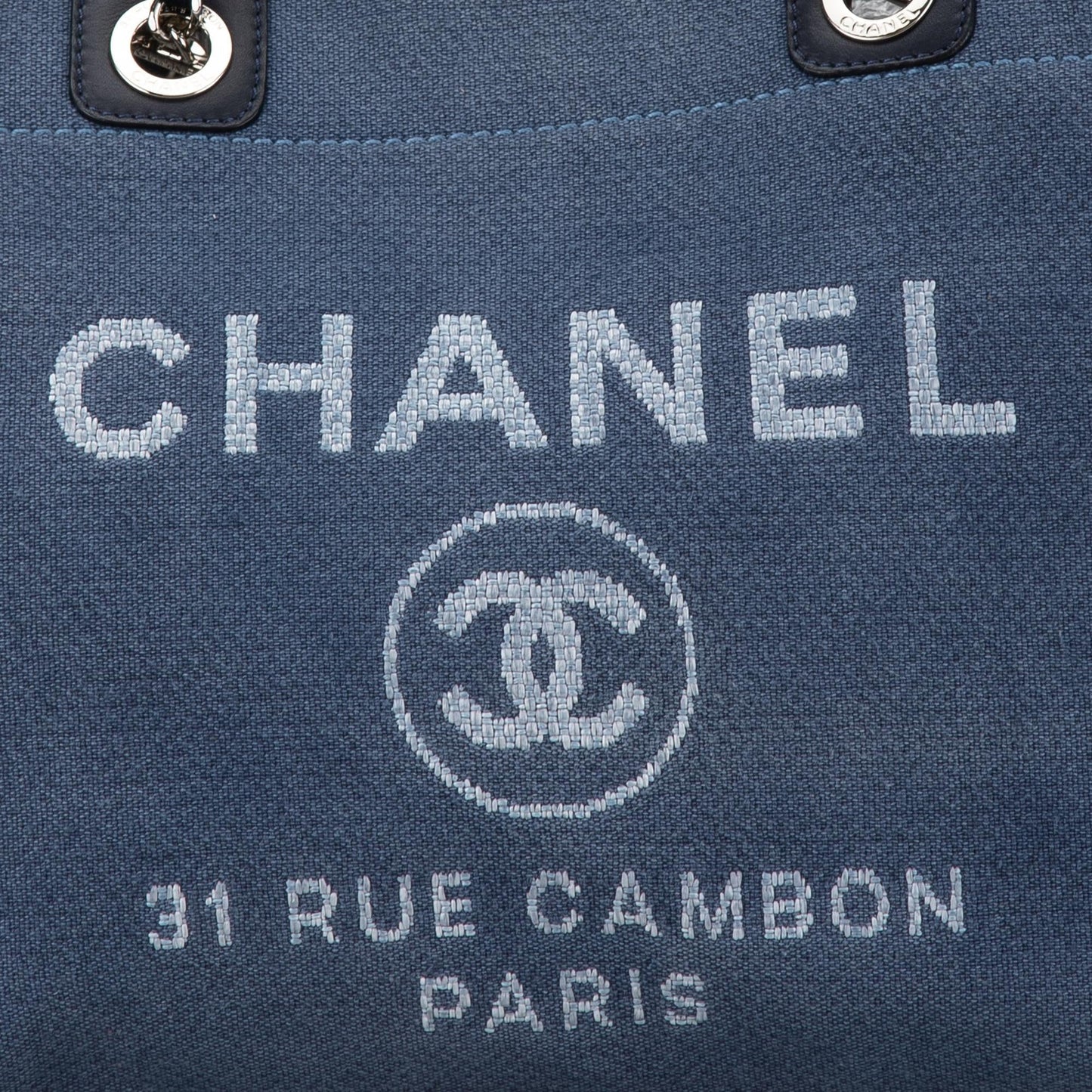 Chanel Small Canvas Deauville Tote