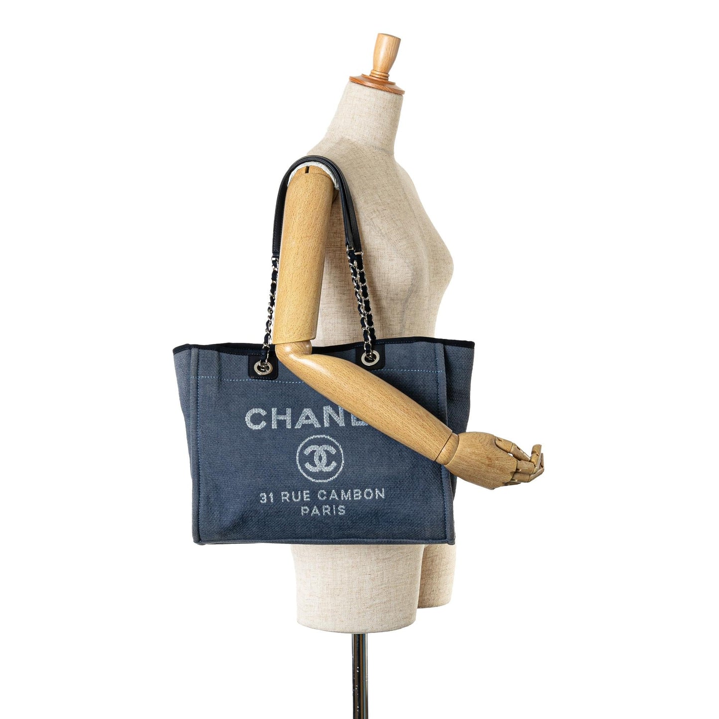 Chanel Small Canvas Deauville Tote