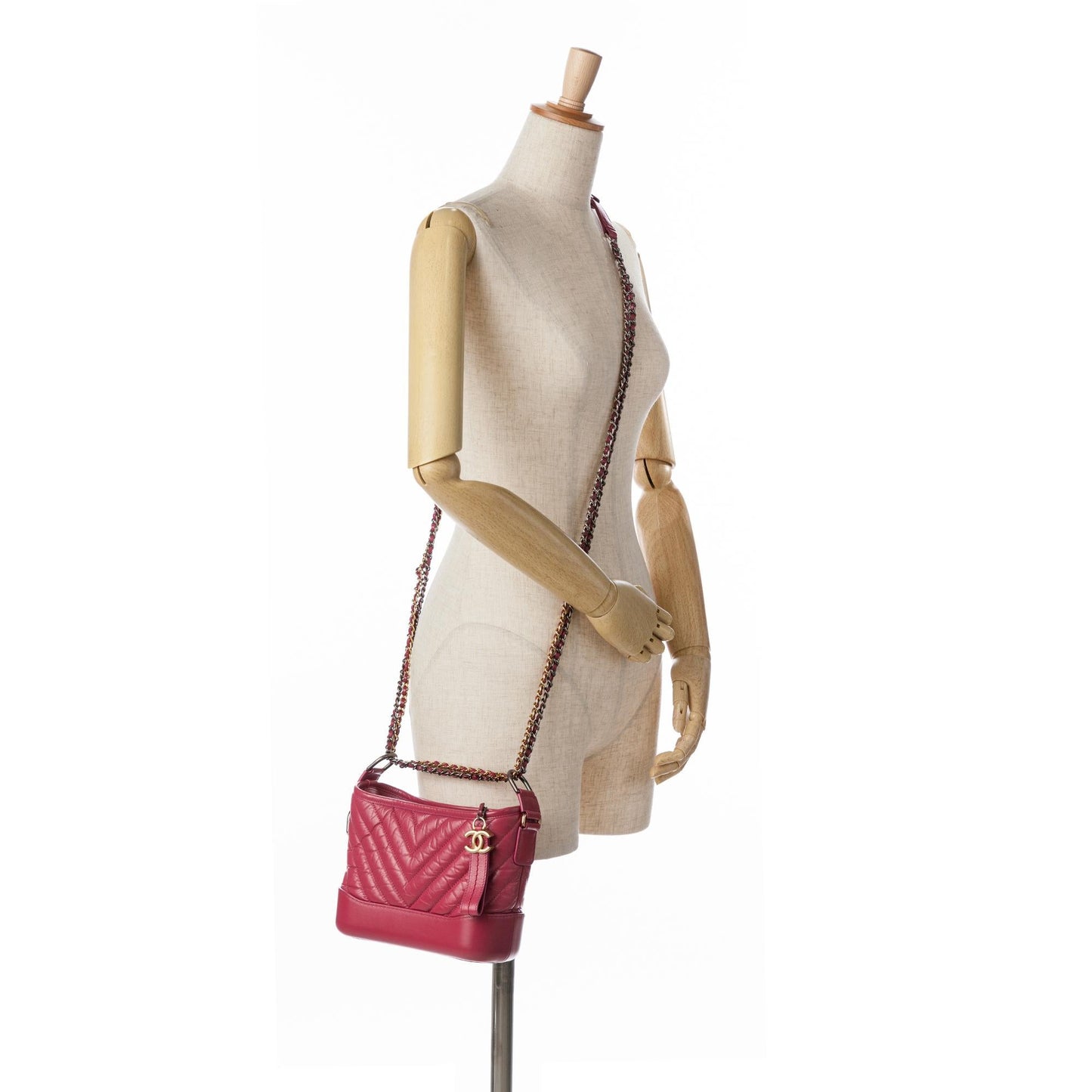 Chanel Small Chevron Aged Calfskin Gabrielle Crossbody