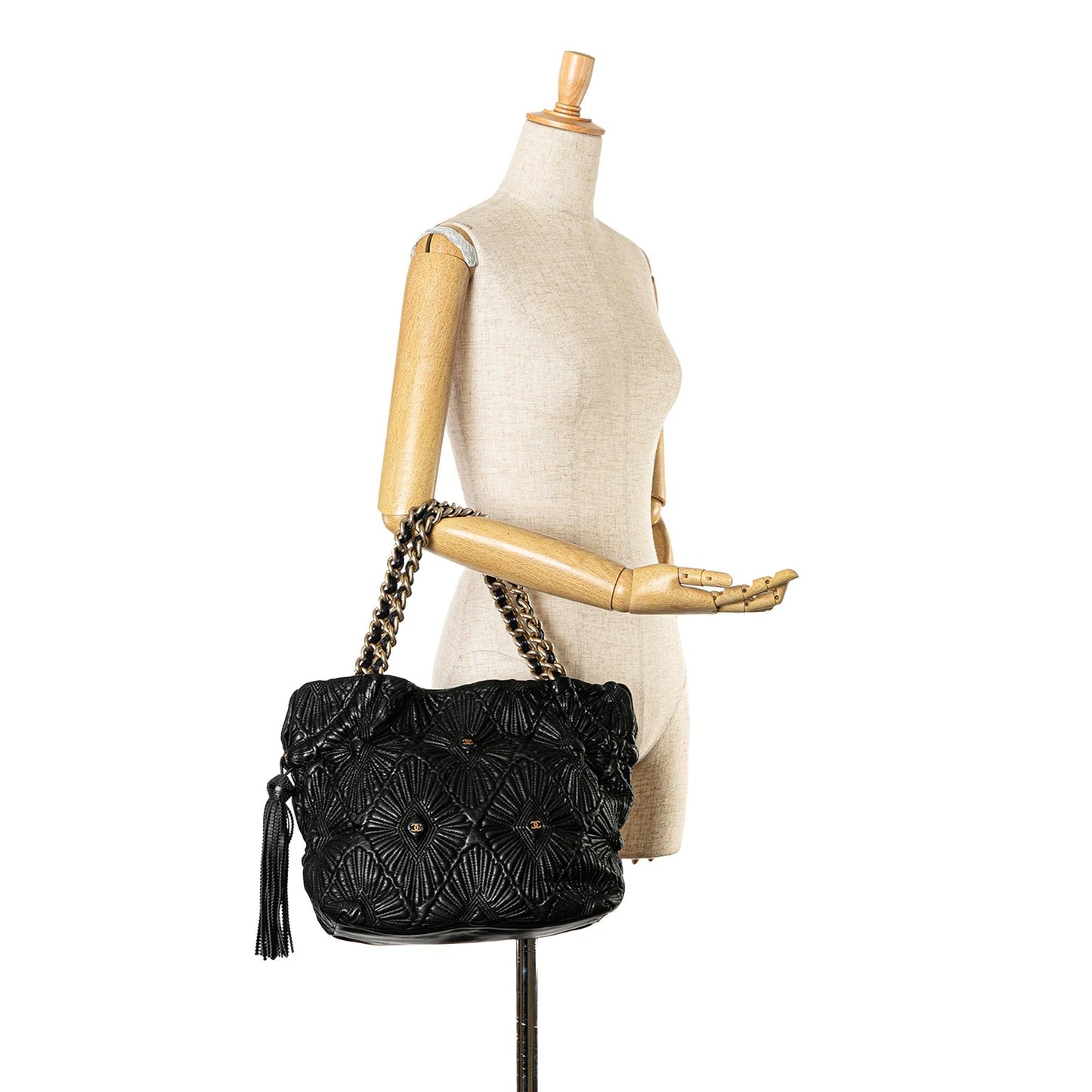 Chanel Small Quilted Calfskin Ca D'Oro Tote (SHG-gM3OPF)