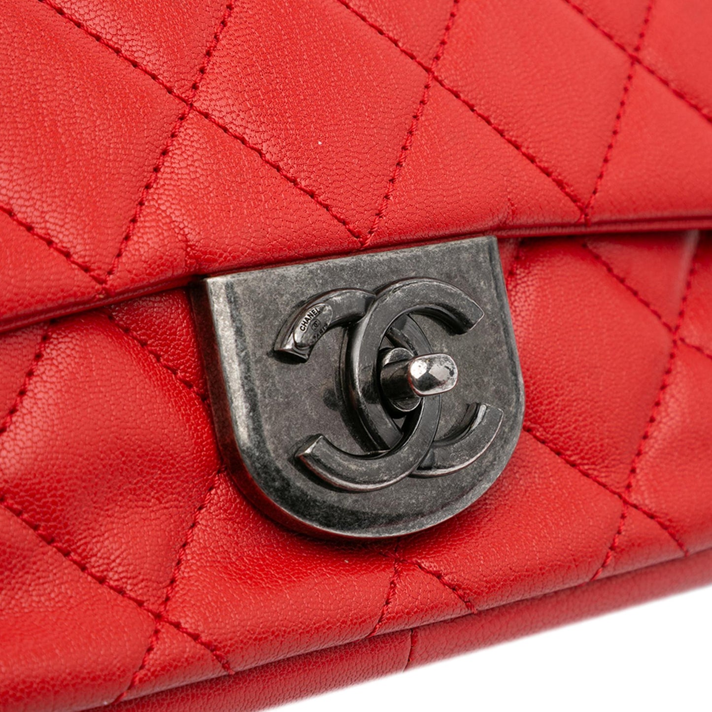Chanel Small Quilted Goatskin Double Carry Waist Chain Flap