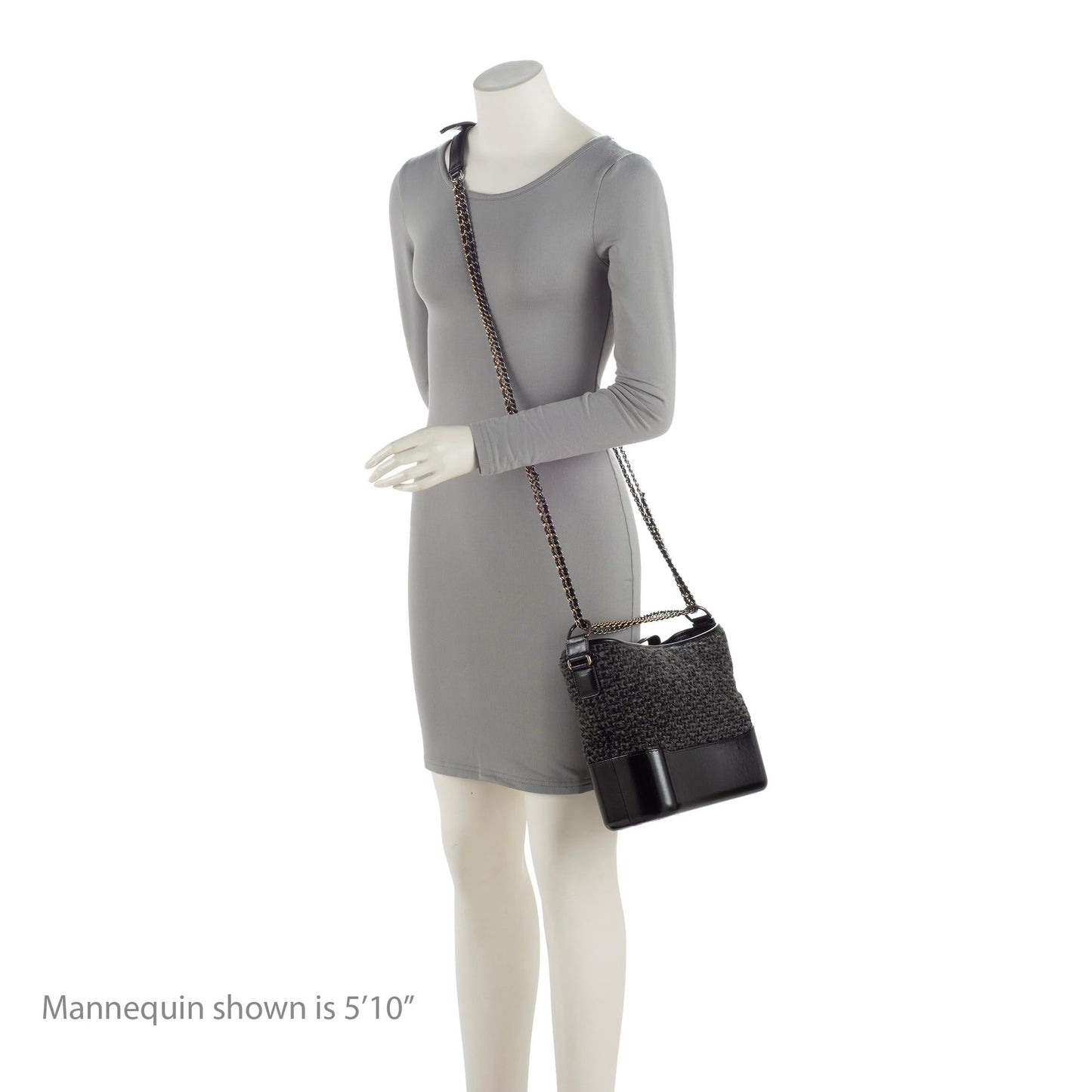 Chanel Tweed Calfskin Gabrielle Medium Hobo