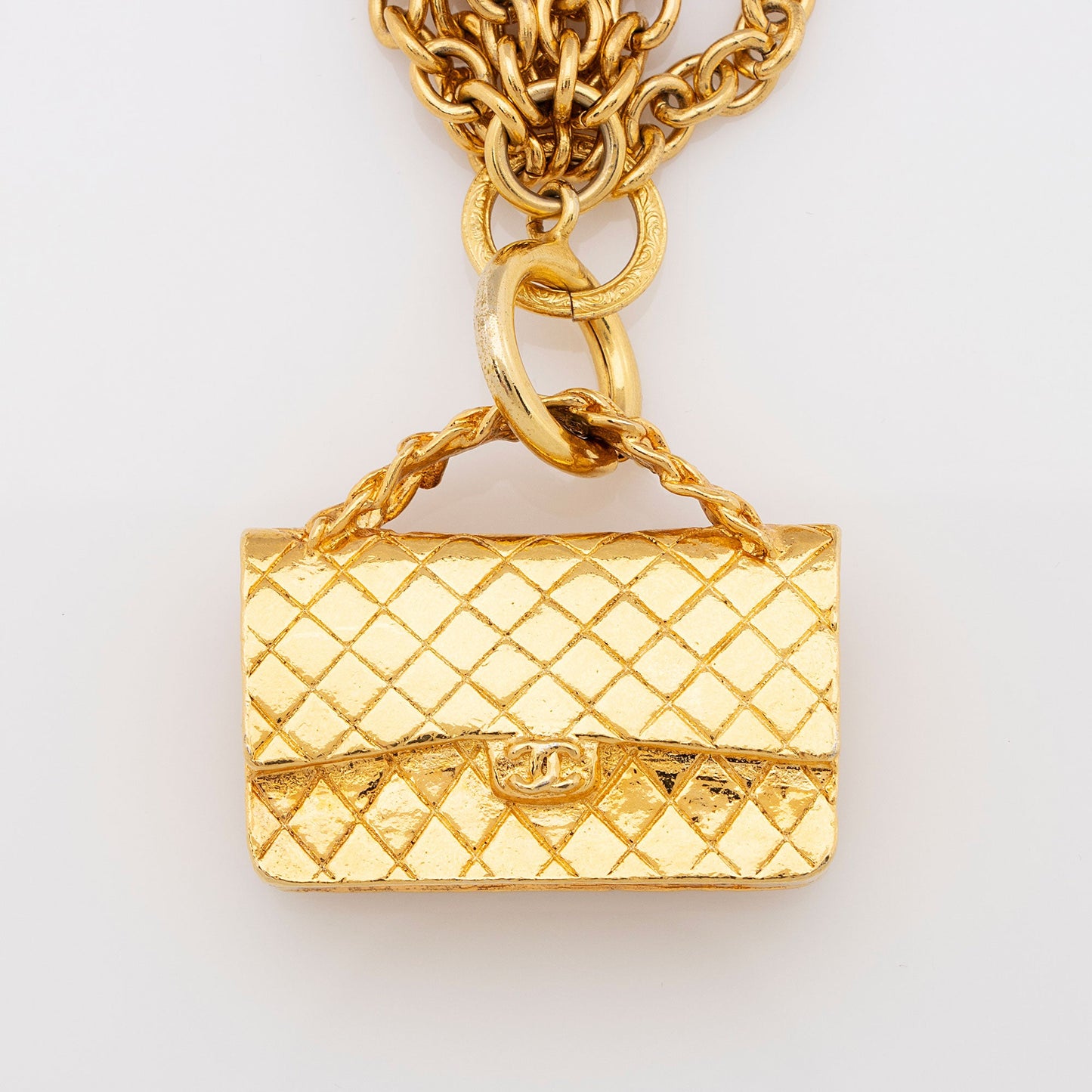 Chanel Vintage Flap Bag Necklace