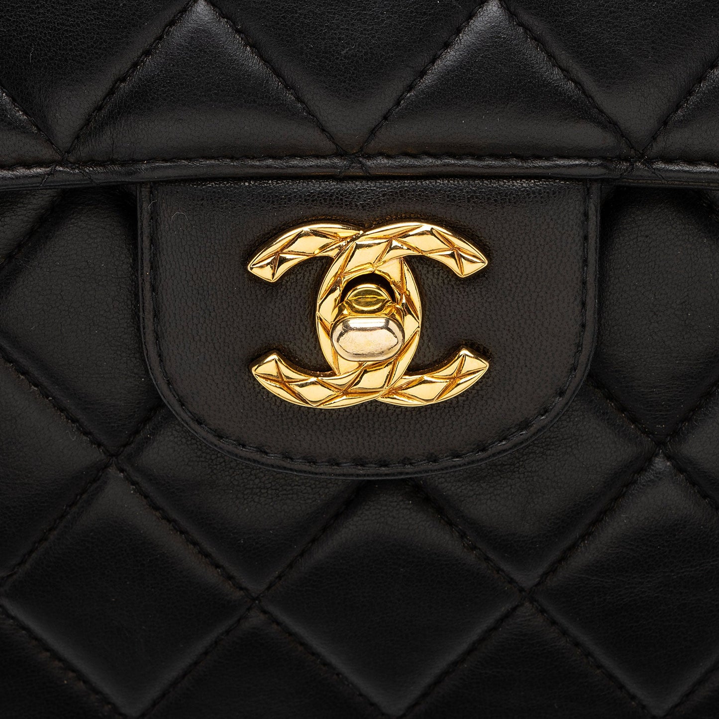 Chanel Vintage Lambskin Tassel Flap Camera Bag