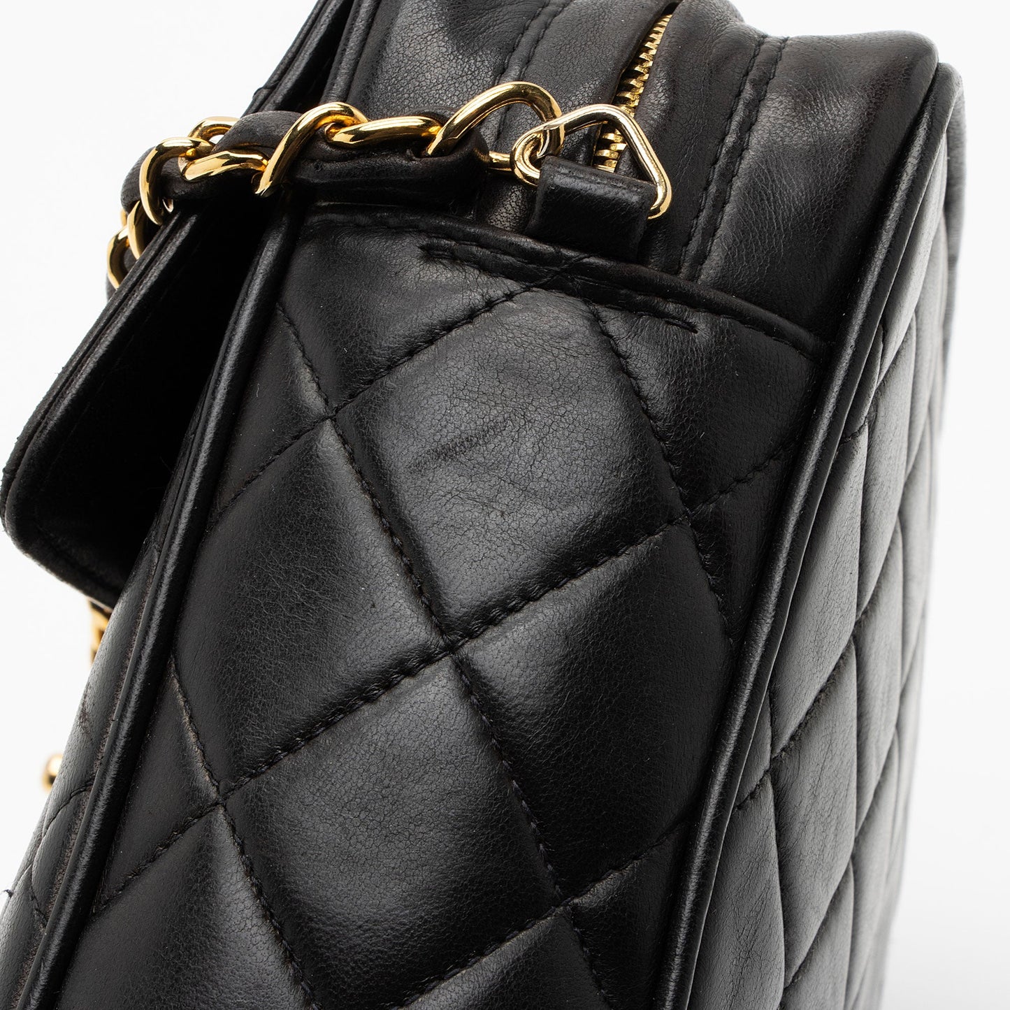 Chanel Vintage Lambskin Tassel Flap Camera Bag