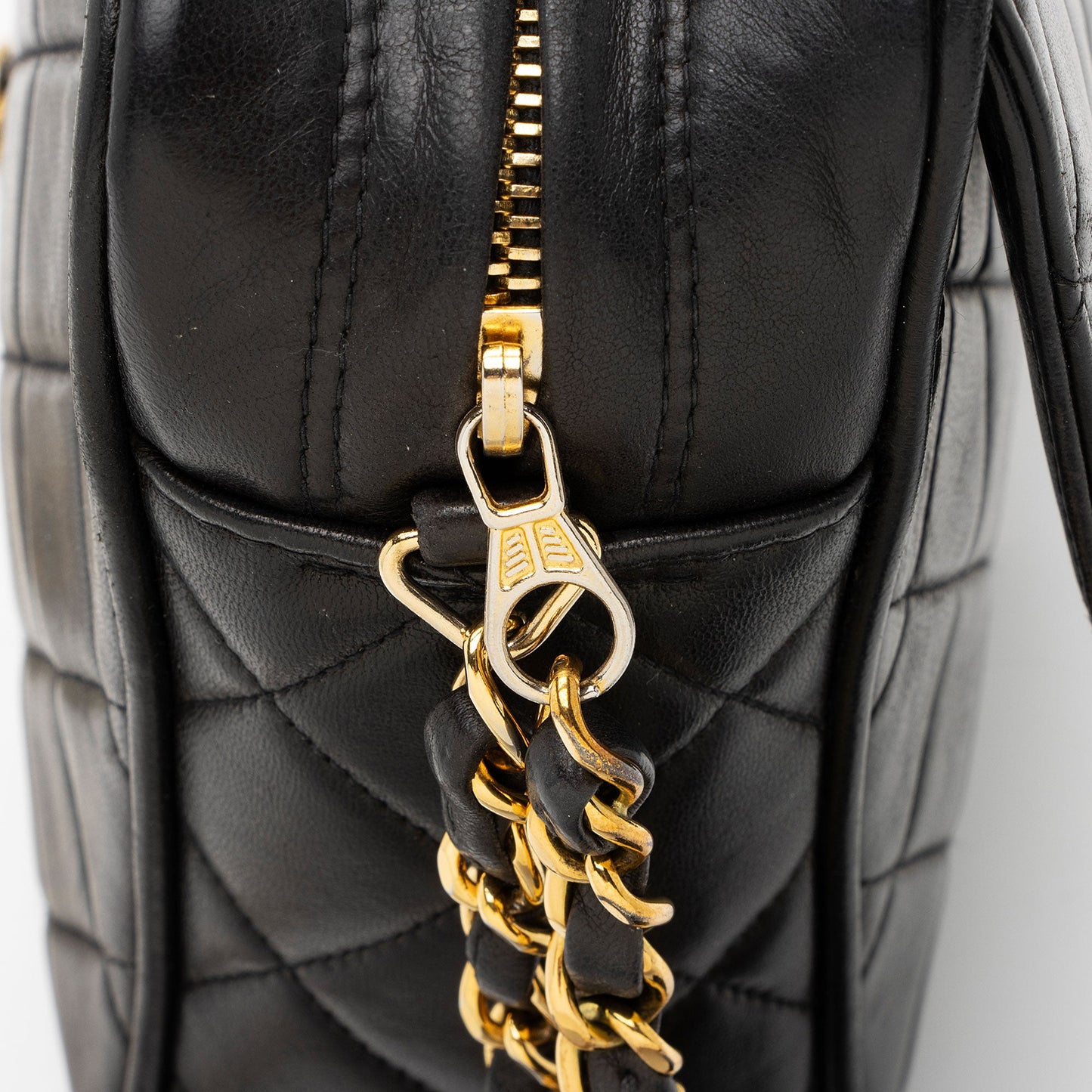 Chanel Vintage Lambskin Tassel Flap Camera Bag