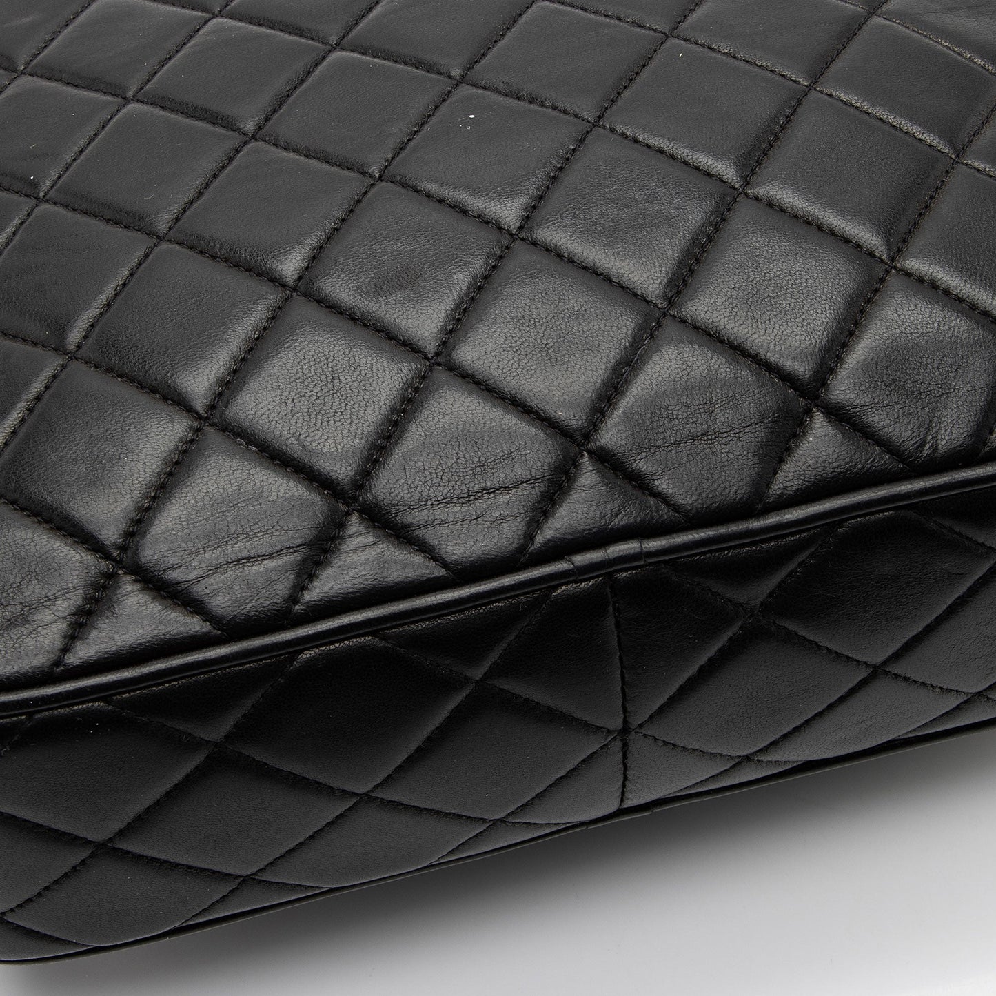 Chanel Vintage Lambskin Tassel Flap Camera Bag