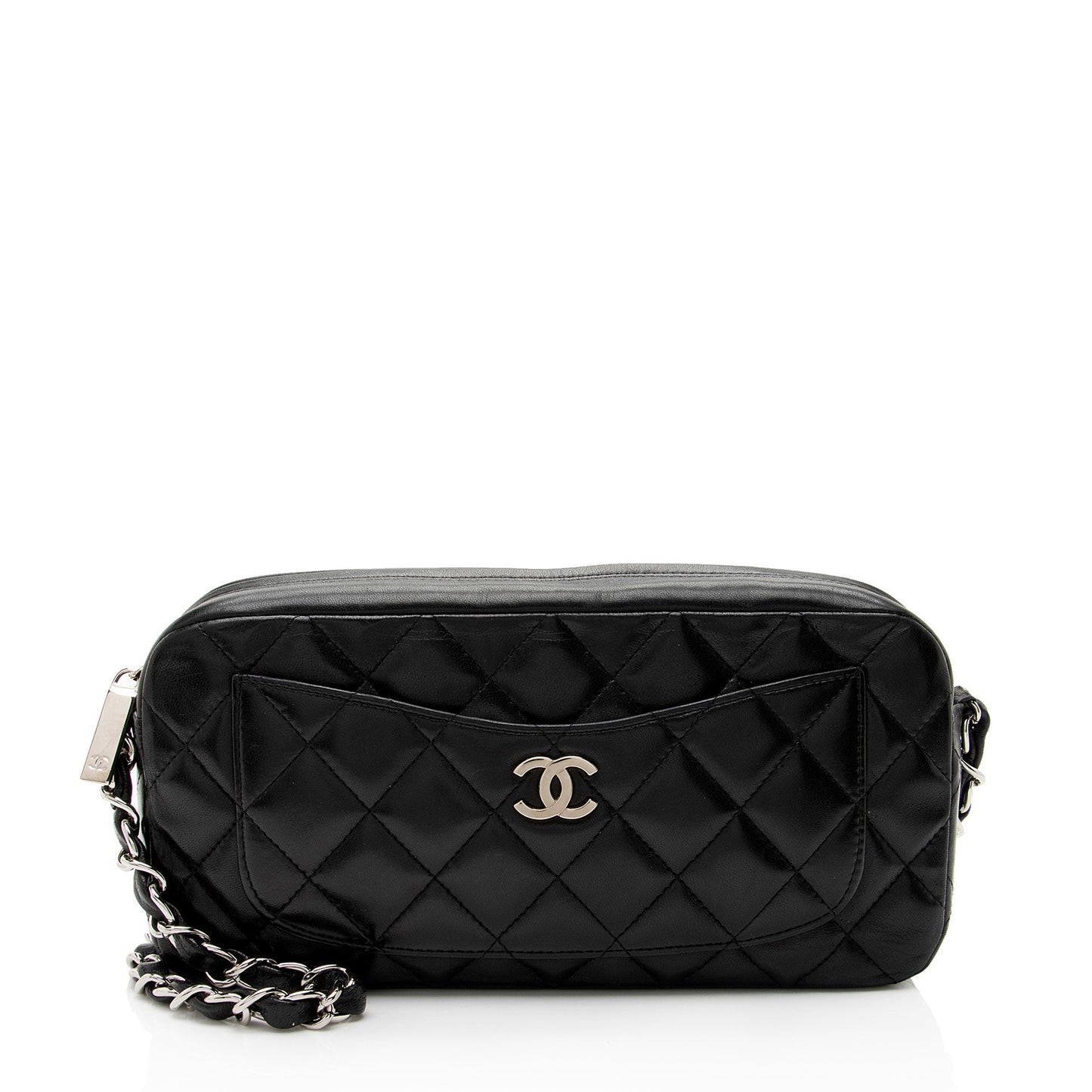 Chanel Vintage Lambskin Front Pocket Camera Bag