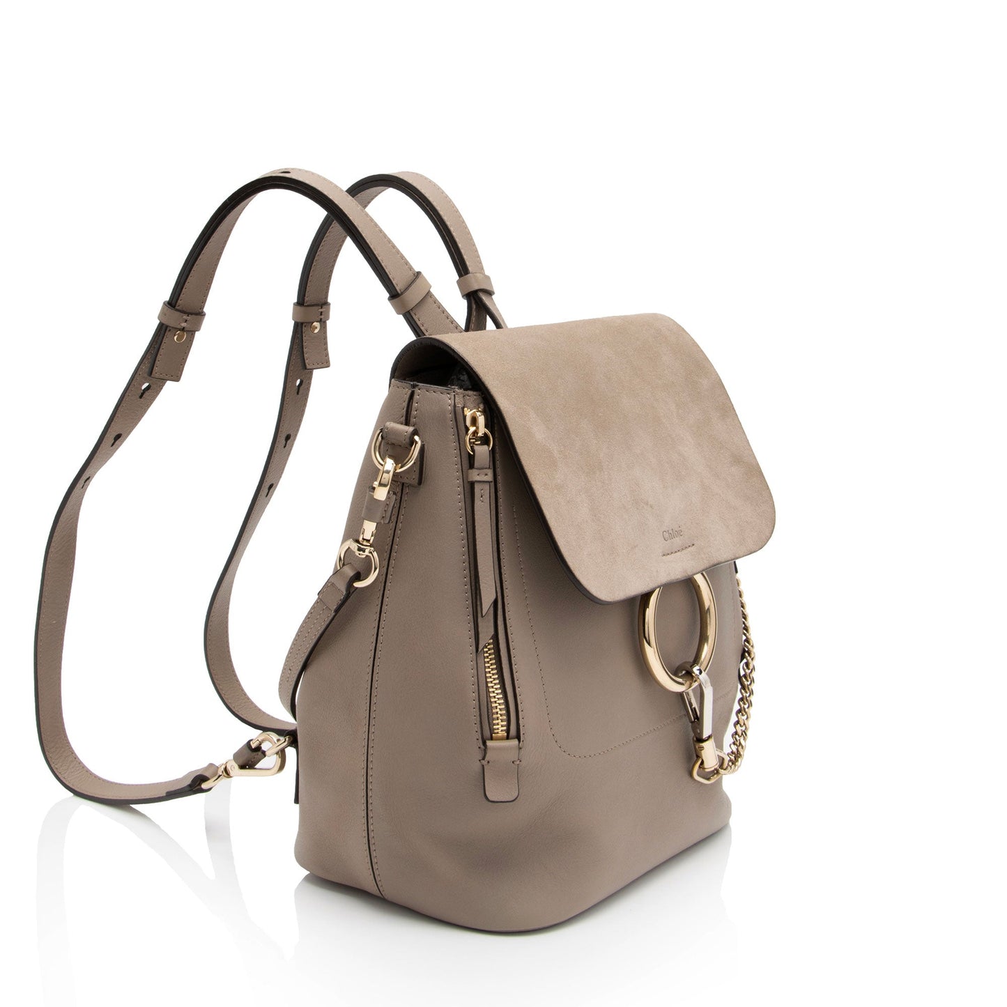 Chloe Calfskin Suede Faye Medium Backpack (SHF-BH2EAY)