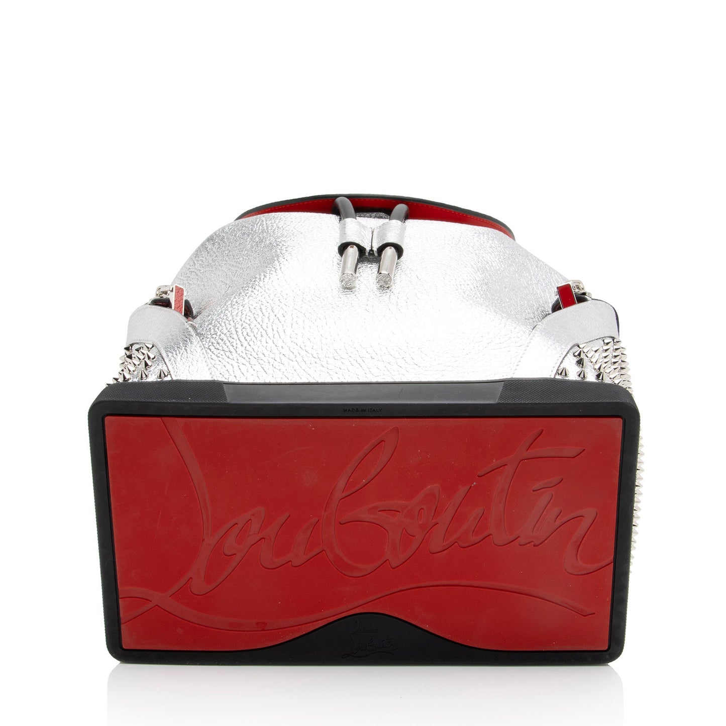 Christian Louboutin Metallic Calfskin Spiked Explorafunk Backpack (SHF-q7zUUZ)