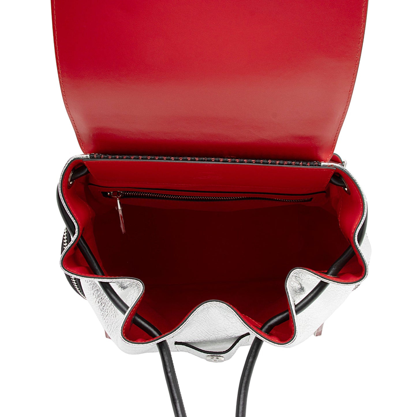 Christian Louboutin Metallic Calfskin Spiked Explorafunk Backpack (SHF-q7zUUZ)