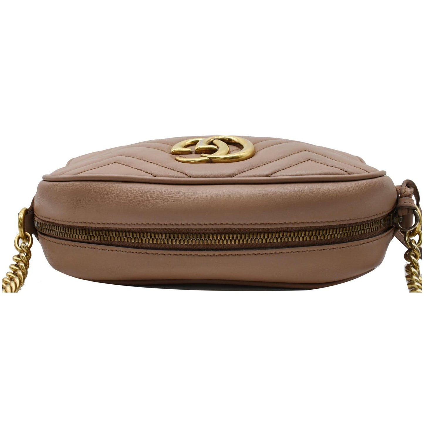 GUCCI GG Marmont Small Matelasse Leather Crossbody Bag Brown 447632 - 15% OFF